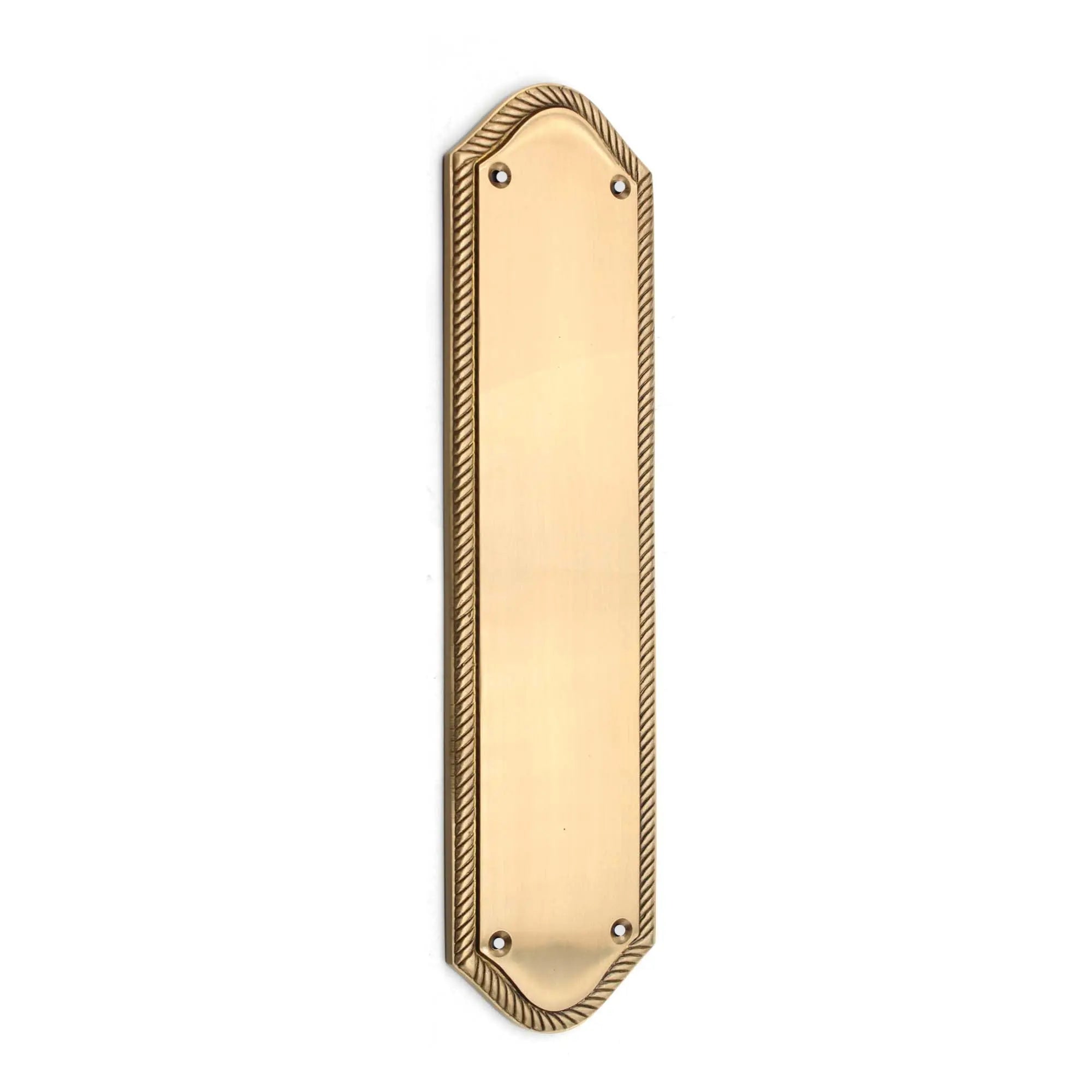 Georgian Half Round Finger Plate 295mm Satin Brass Spira