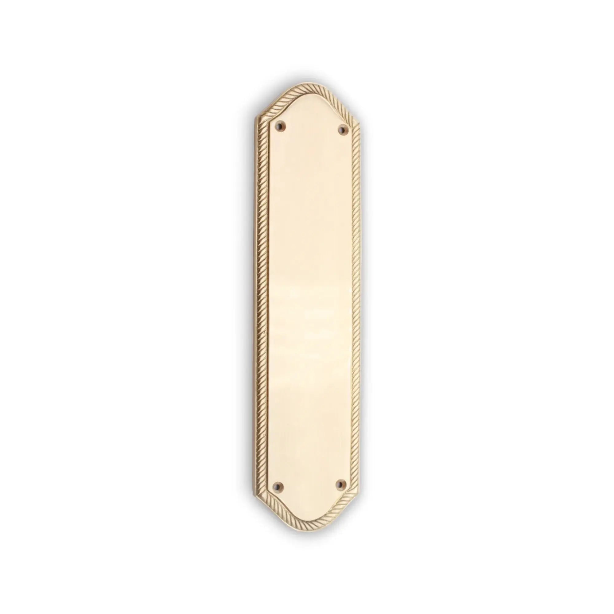 Georgian Half Round Finger Plate 300mm Satin Brass Spira