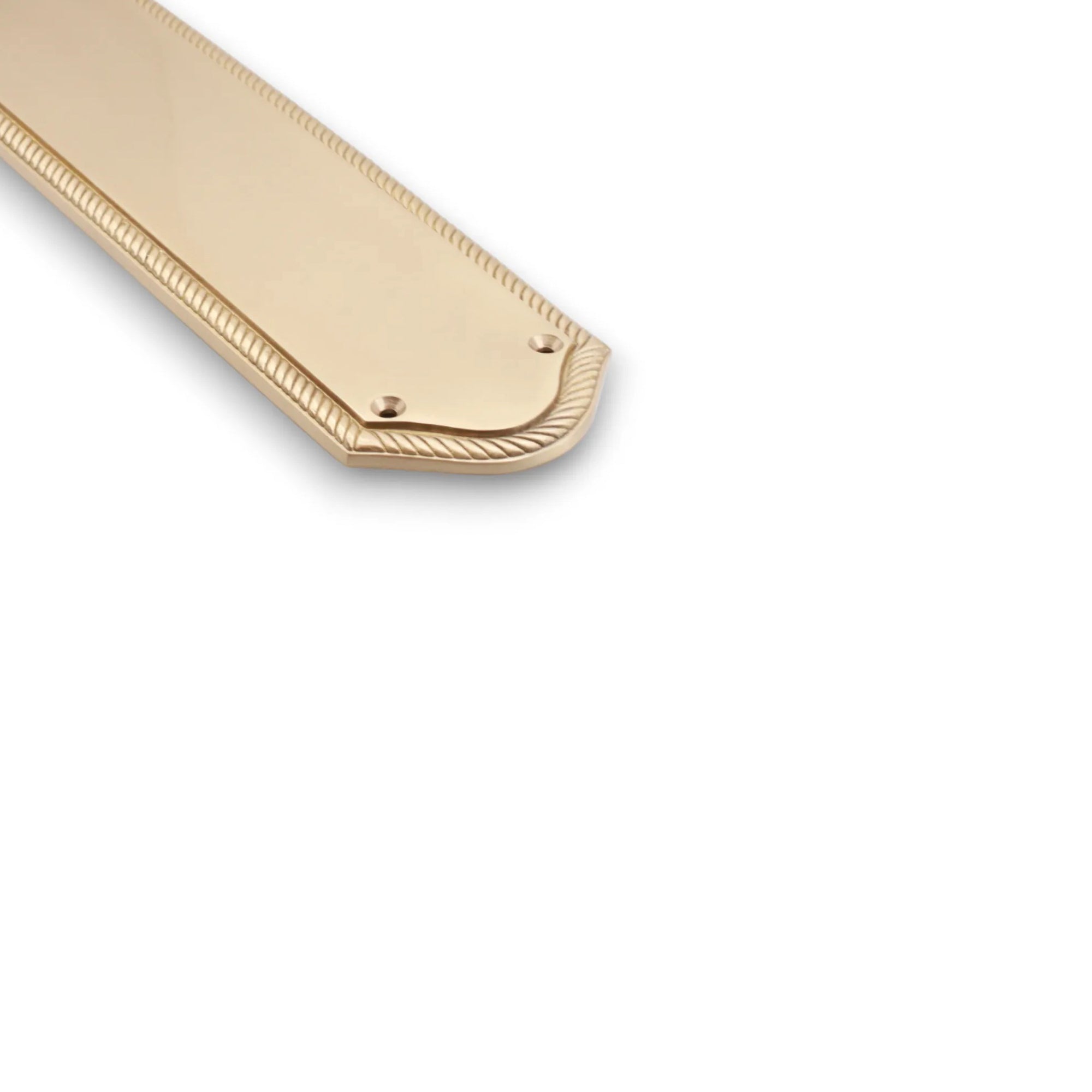 Georgian Half Round Finger Plate 300mm Satin Brass