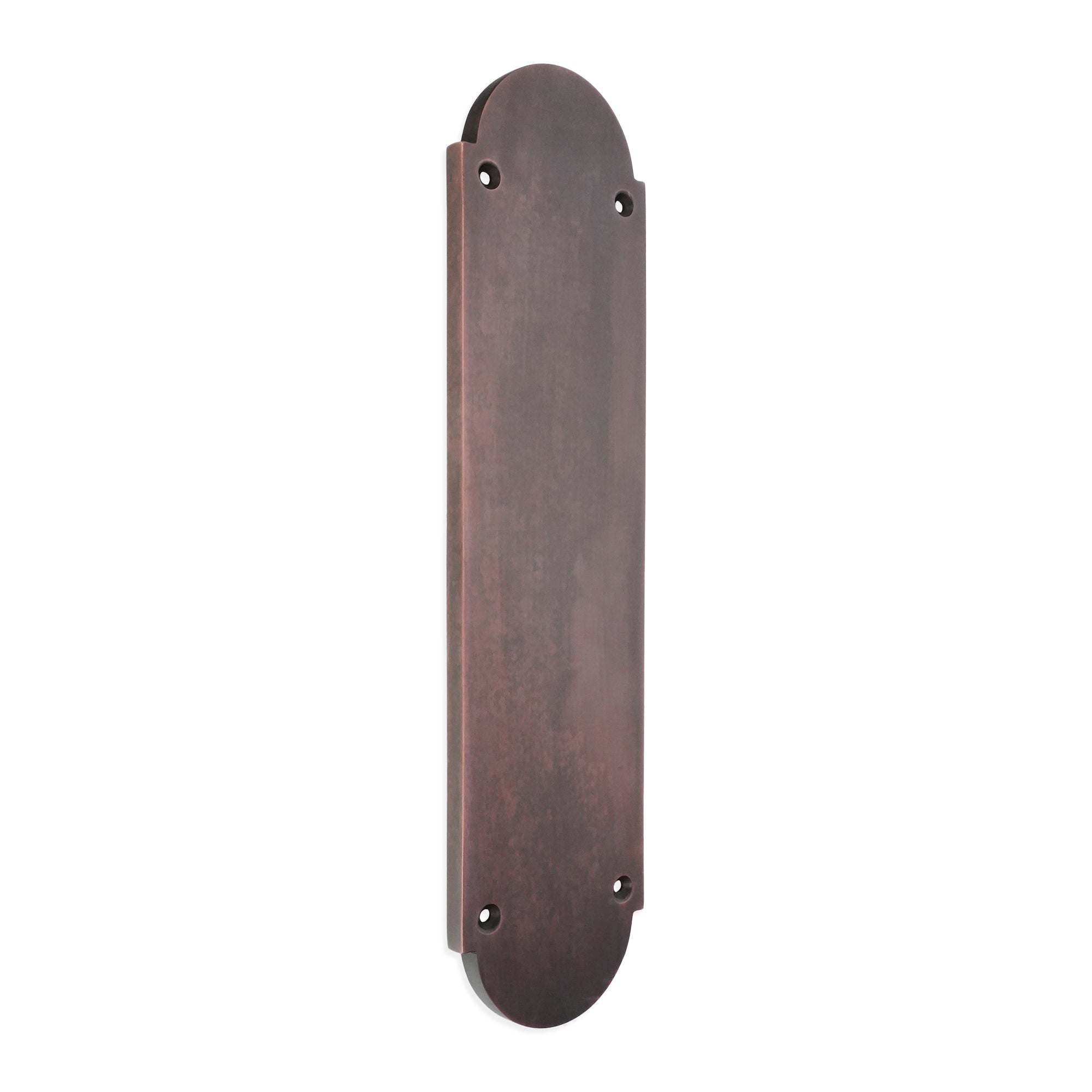 Victorian Half Round Finger Plate 300mm Aged Bronze
