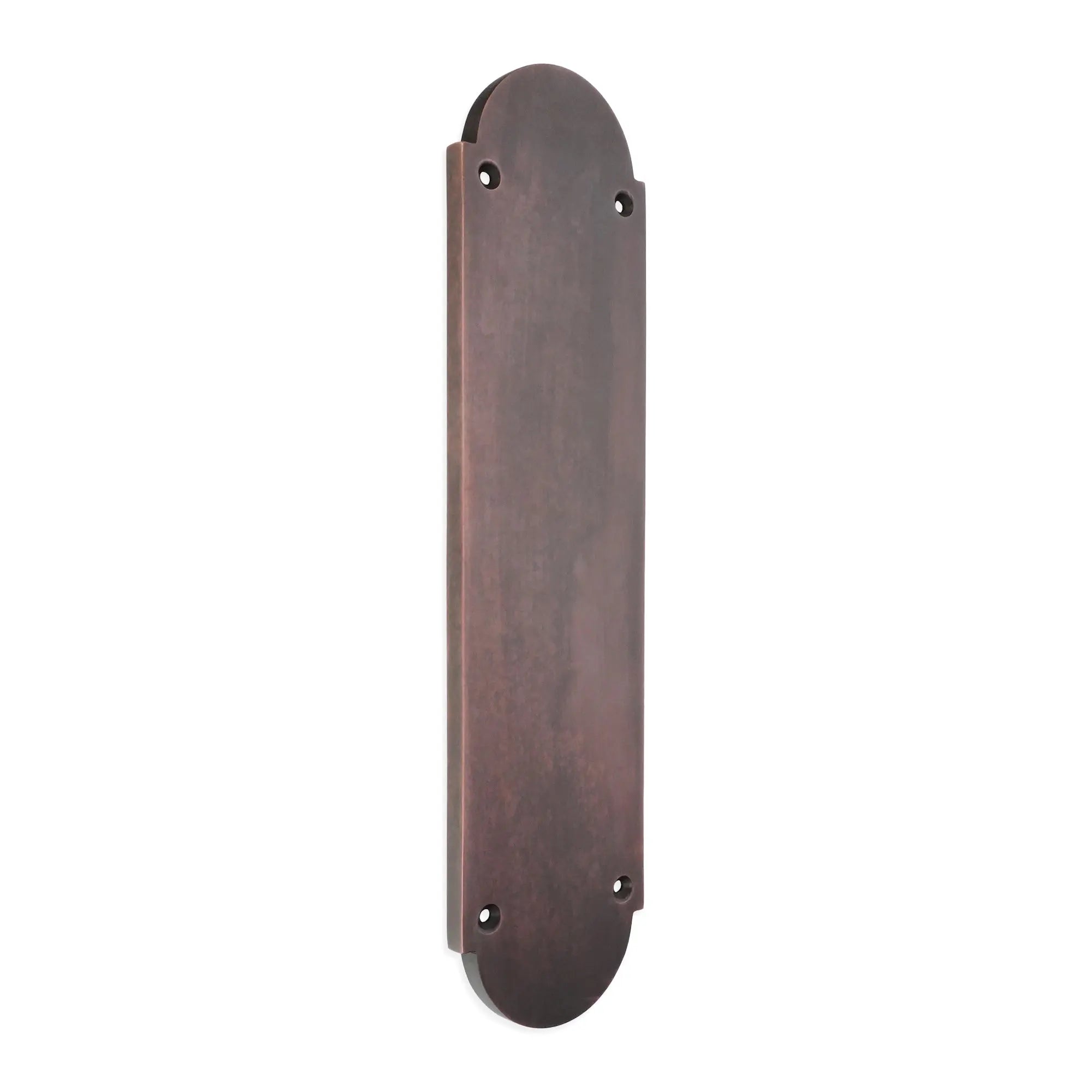 Victorian Half Round Finger Plate 300mm Aged Bronze Spira