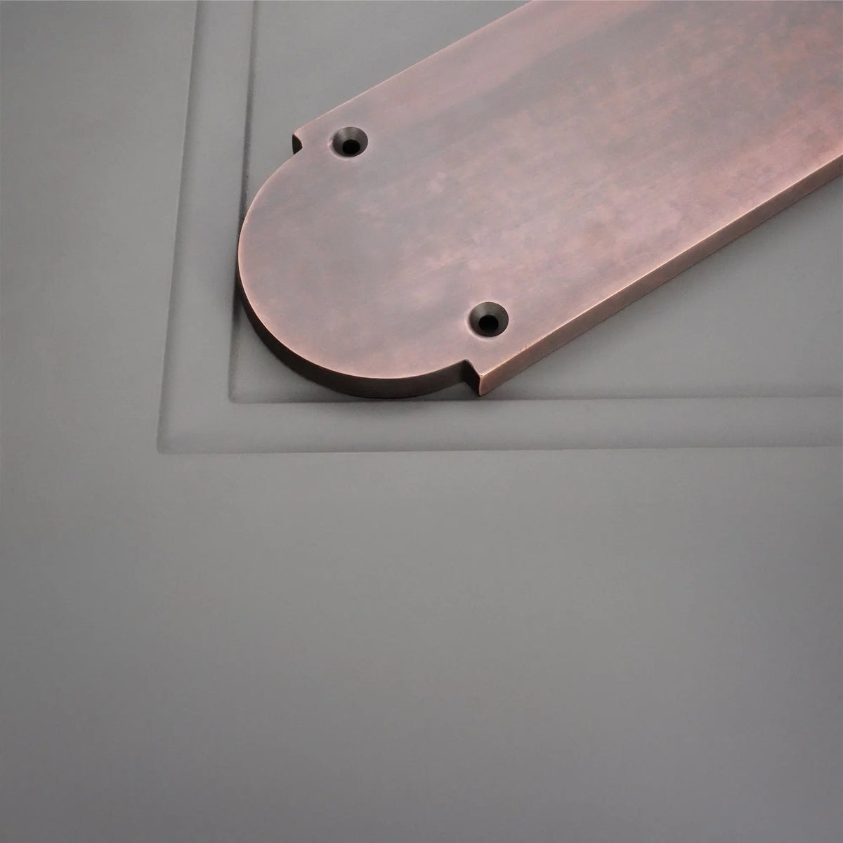 Victorian Half Round Finger Plate 300mm Aged Bronze Spira