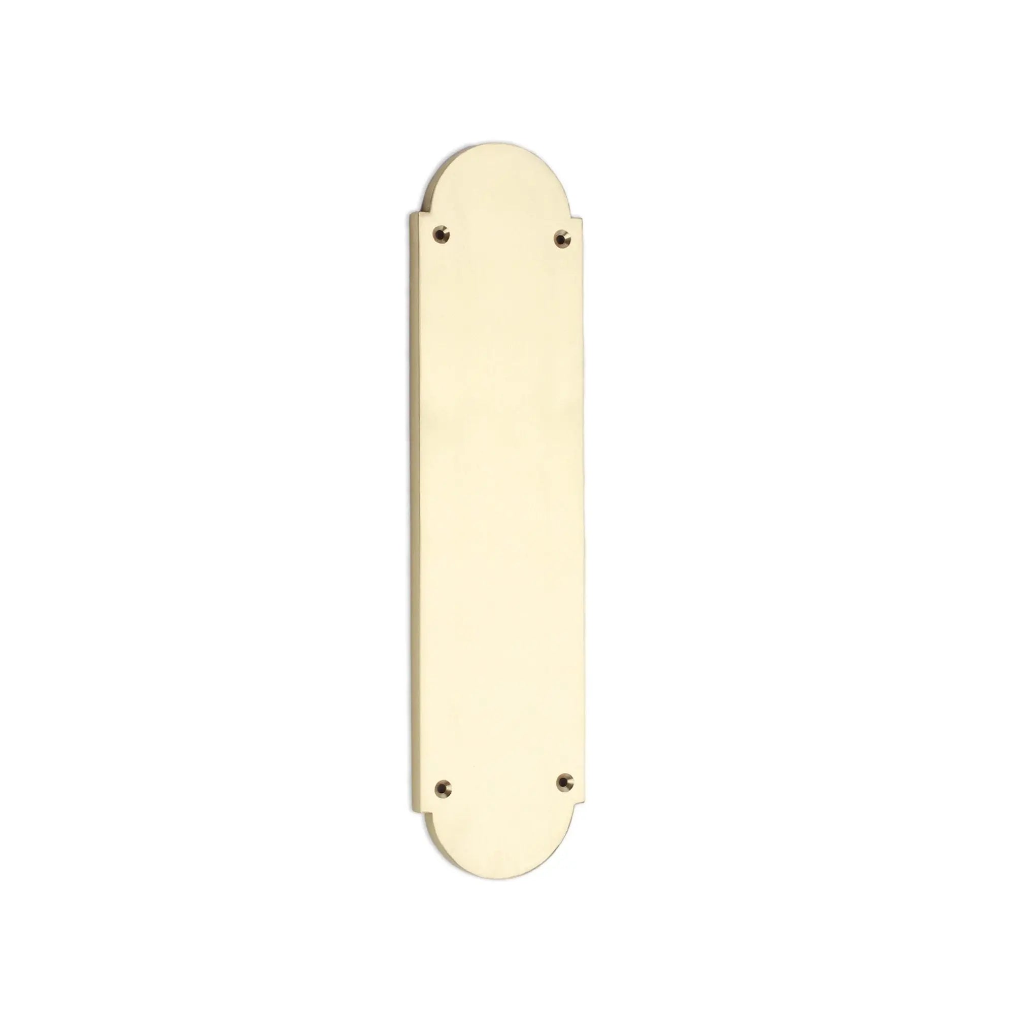 Victorian Half Round Finger Plate 300mm Polished Brass Spira