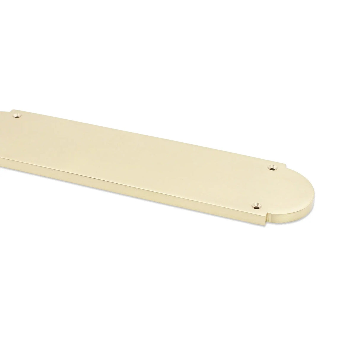 Victorian Half Round Finger Plate 300mm Polished Brass Spira