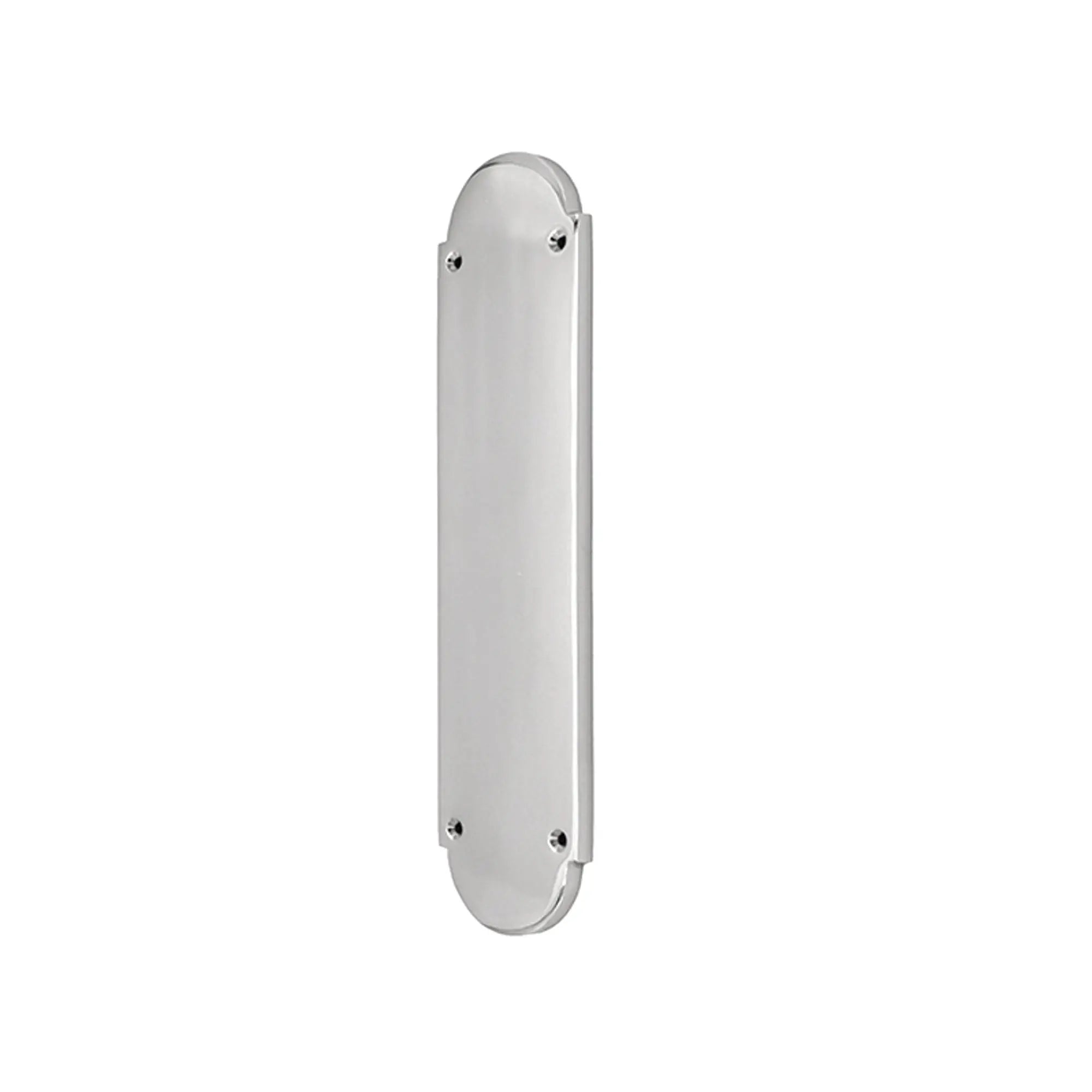 Victorian Half Round Finger Plate 300mm Satin Chrome Spira