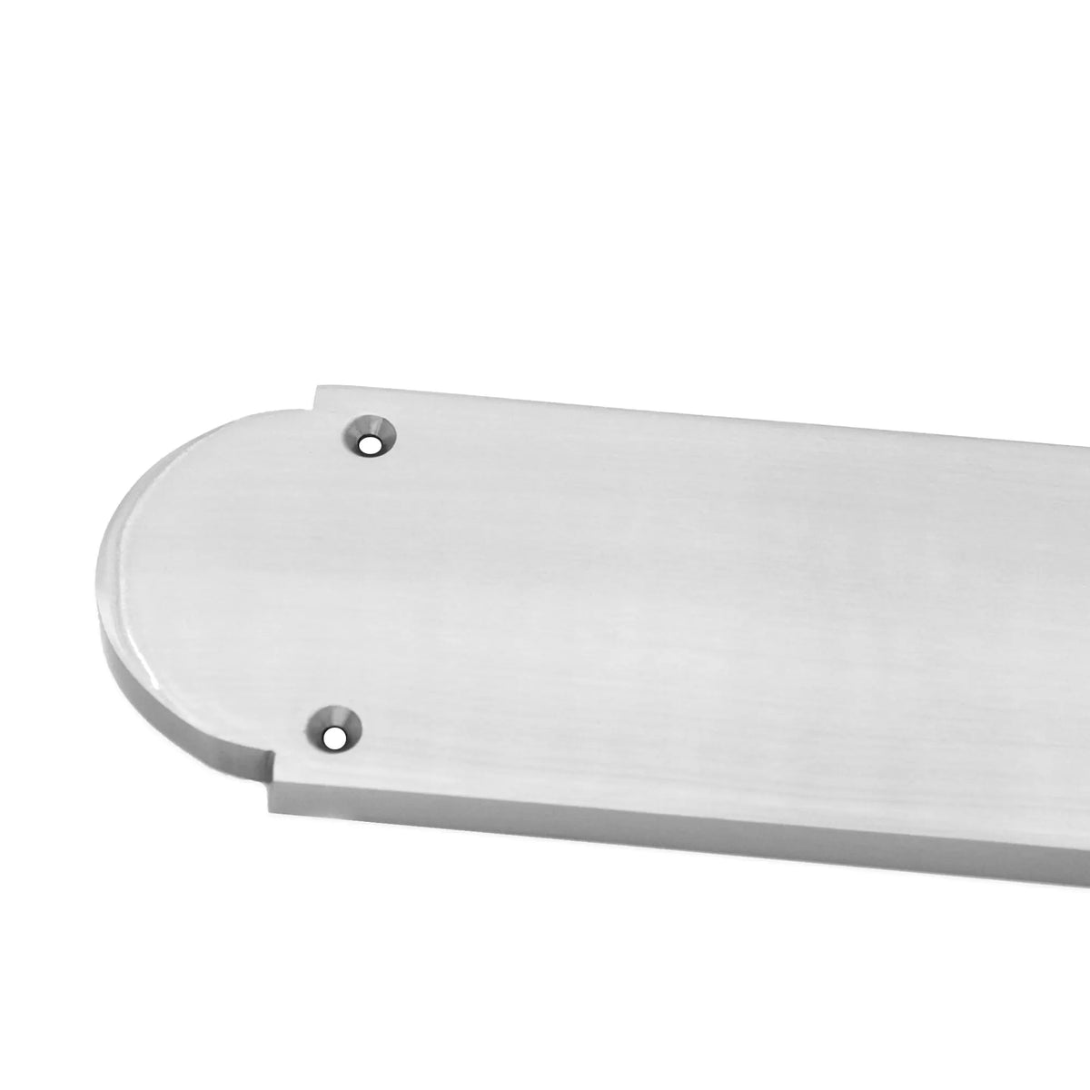 Victorian Half Round Finger Plate 300mm Satin Chrome Spira