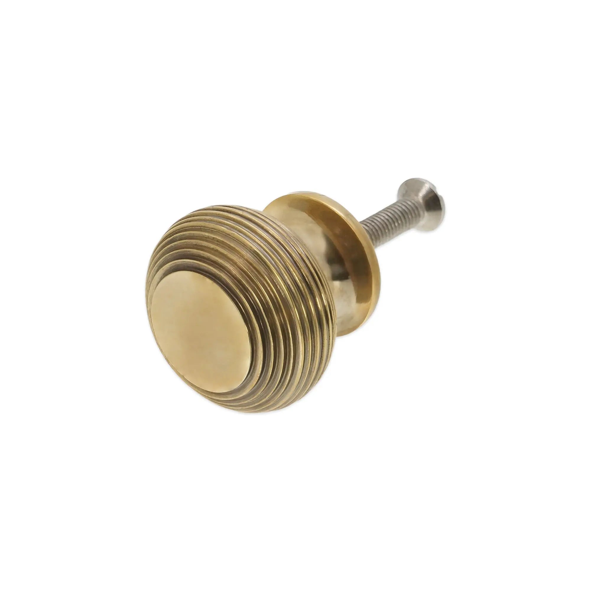 Beehive Large 40mm Cupboard Knob Aged Brass Spira