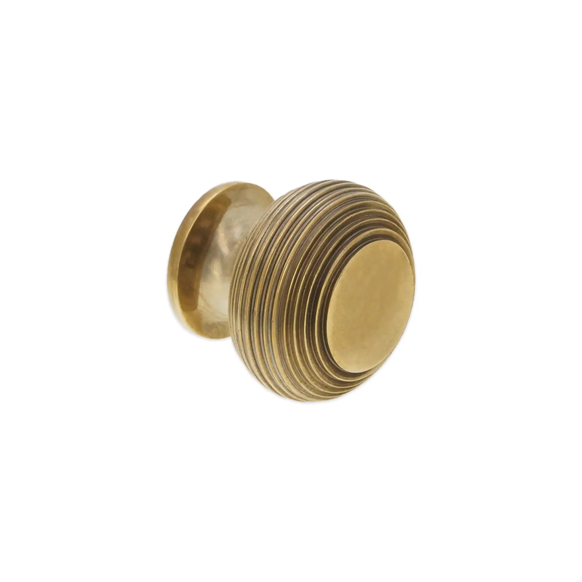 Beehive Large 40mm Cupboard Knob Aged Brass Spira
