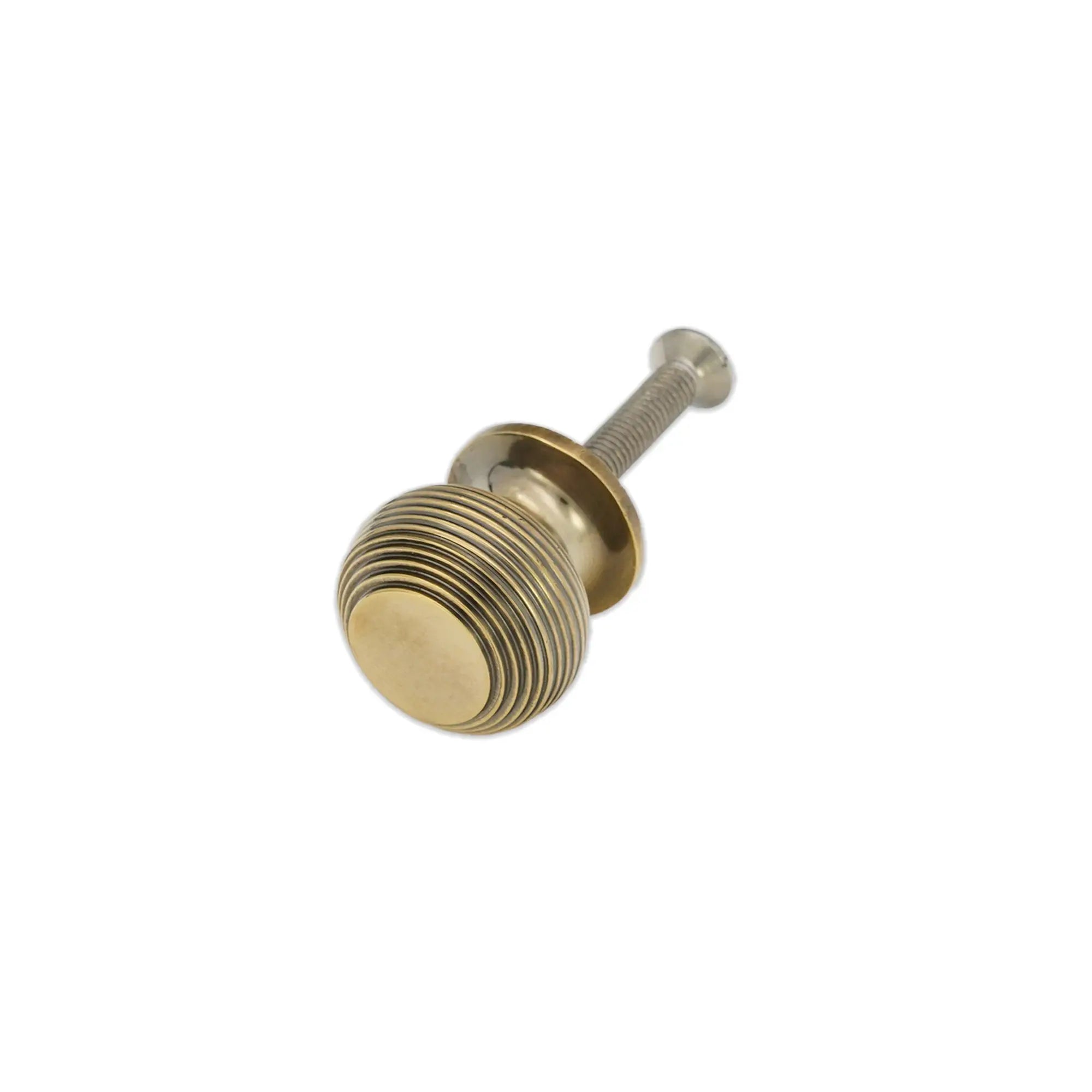 Beehive Small 30mm Cupboard Knob Aged Brass Spira