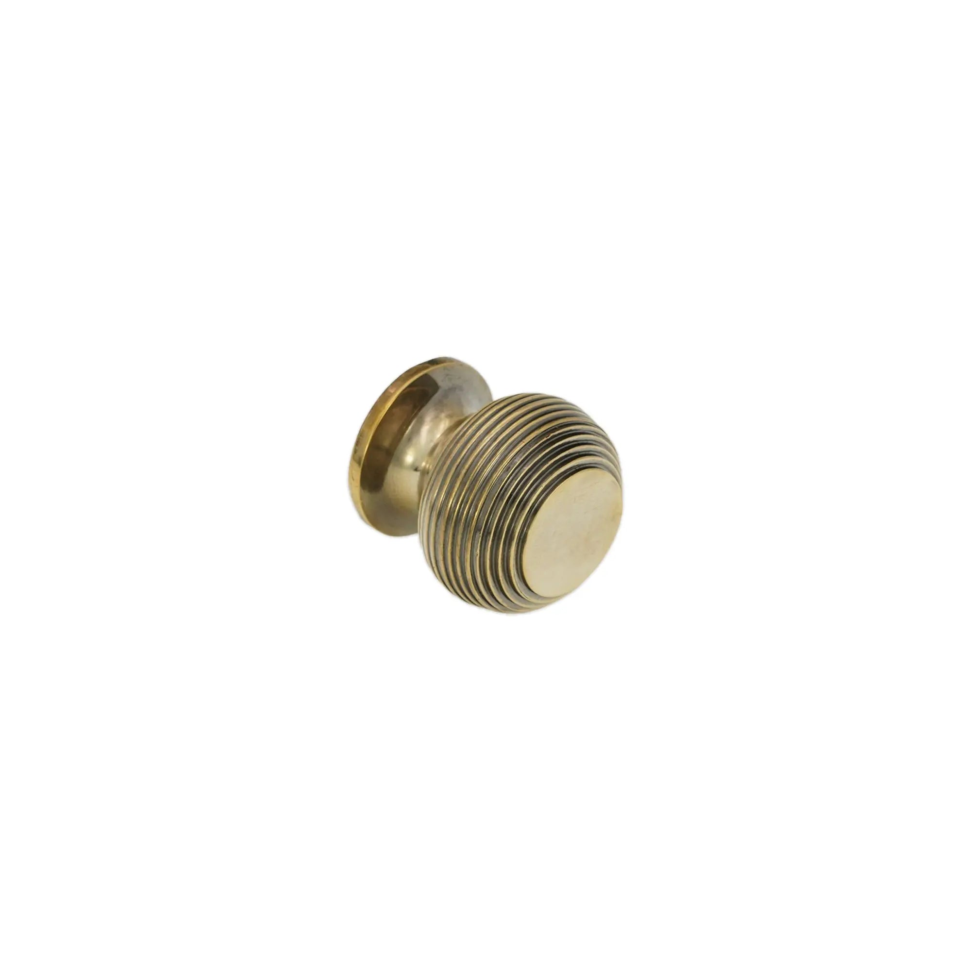Beehive Small 30mm Cupboard Knob Aged Brass Spira