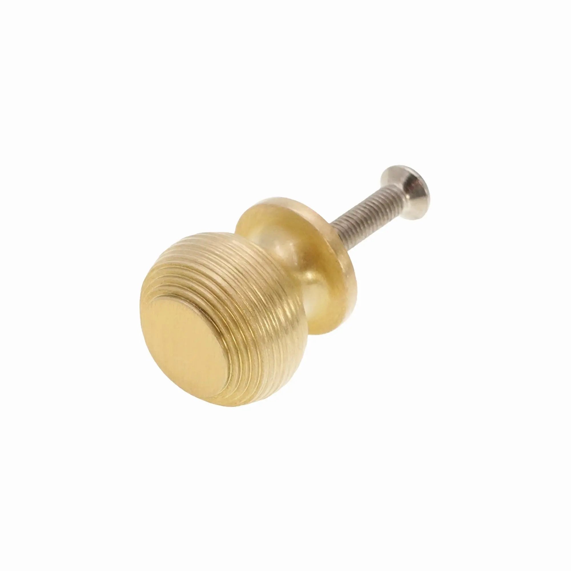 Beehive Small 30mm Cupboard Knob Satin Brass Spira
