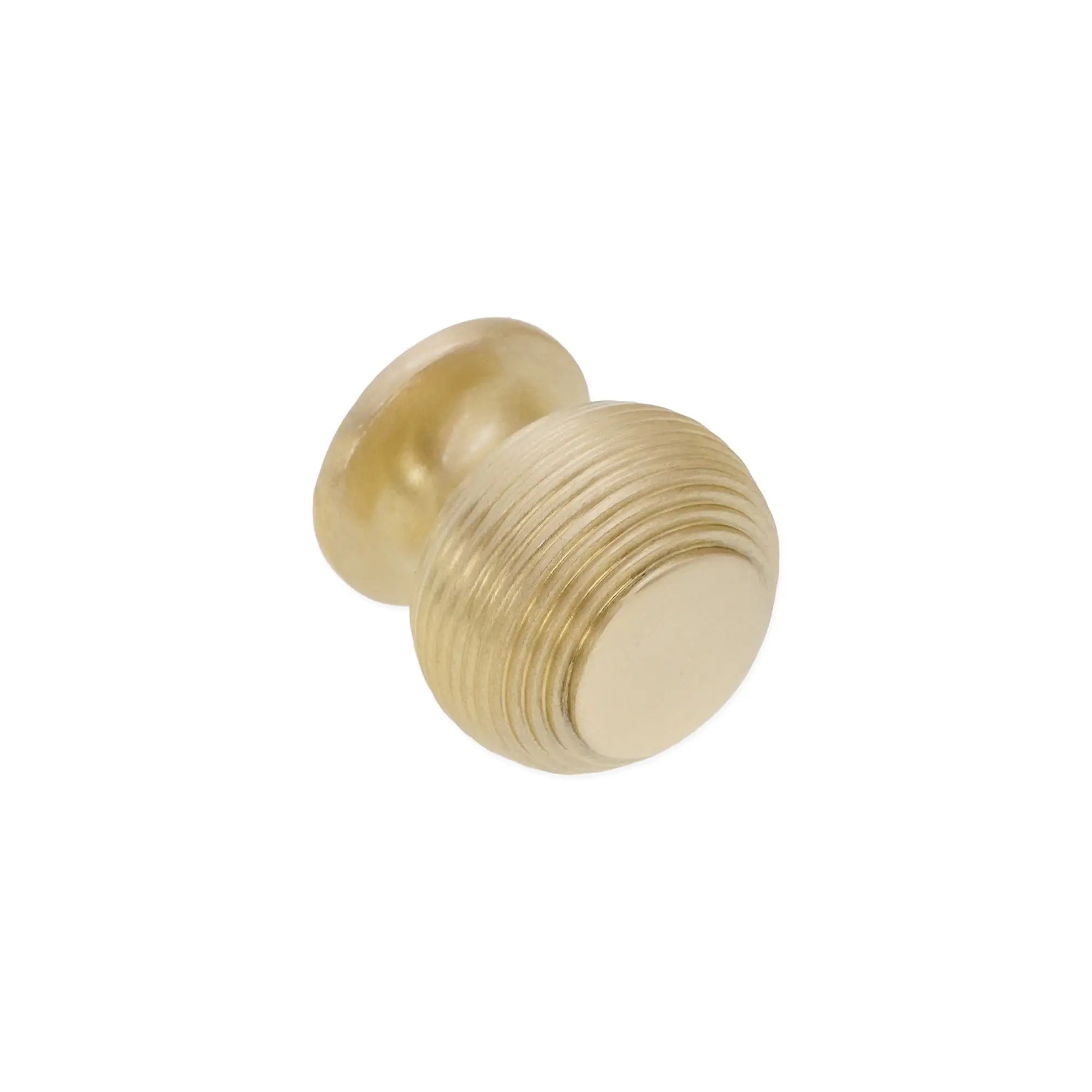 Beehive Small 30mm Cupboard Knob Satin Brass Spira