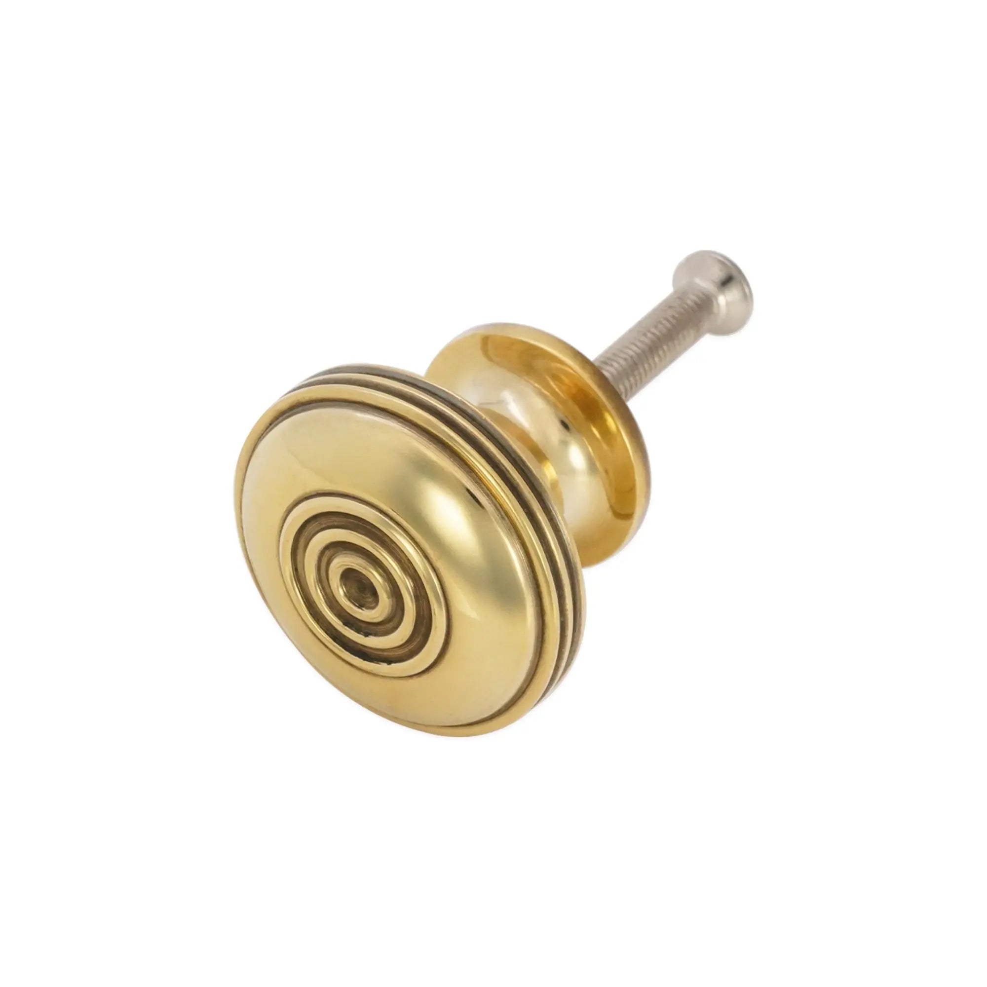 Bloxwich Large 40mm Cupboard Knob Aged Brass Spira