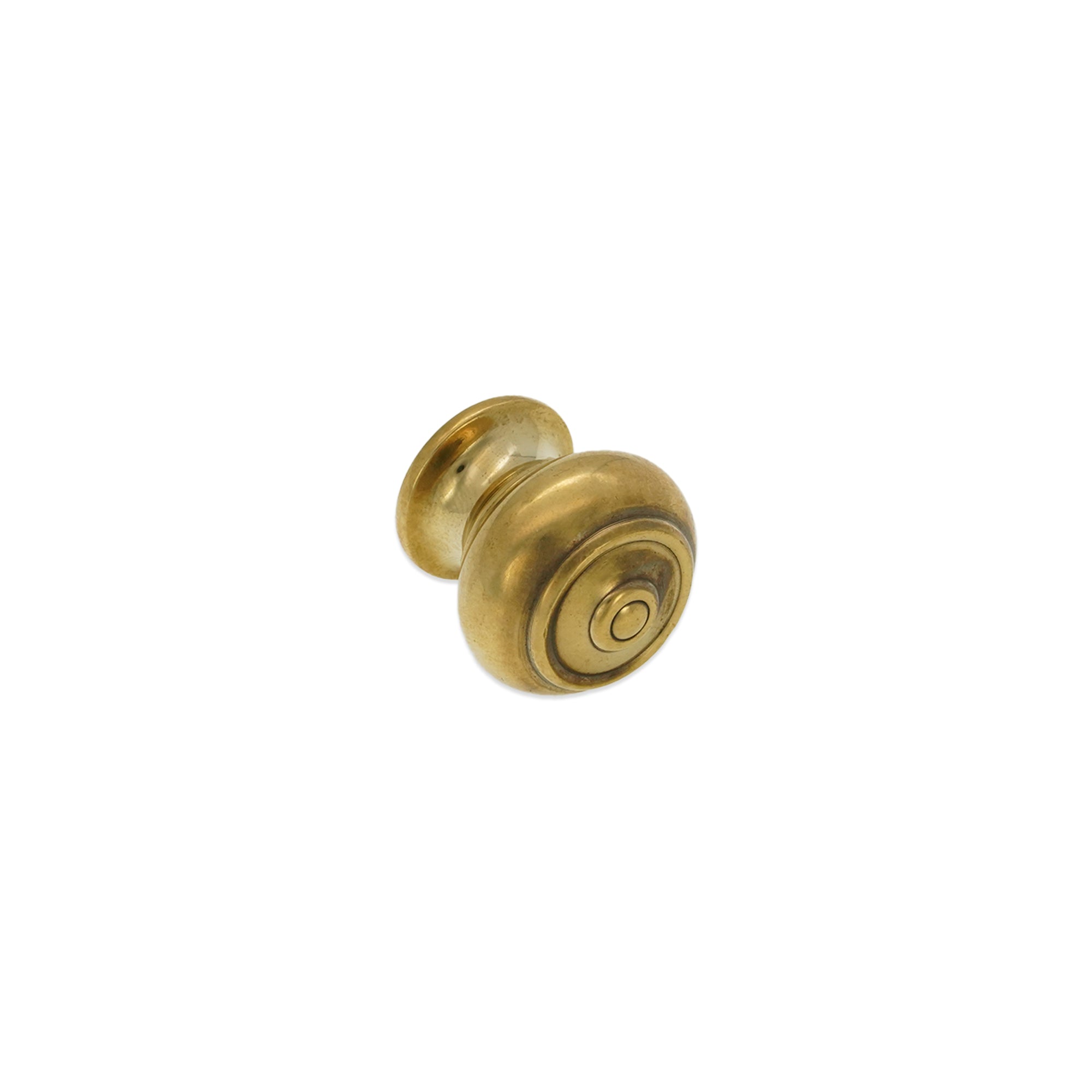Bloxwich Small 30mm Cupboard Knob Aged Brass