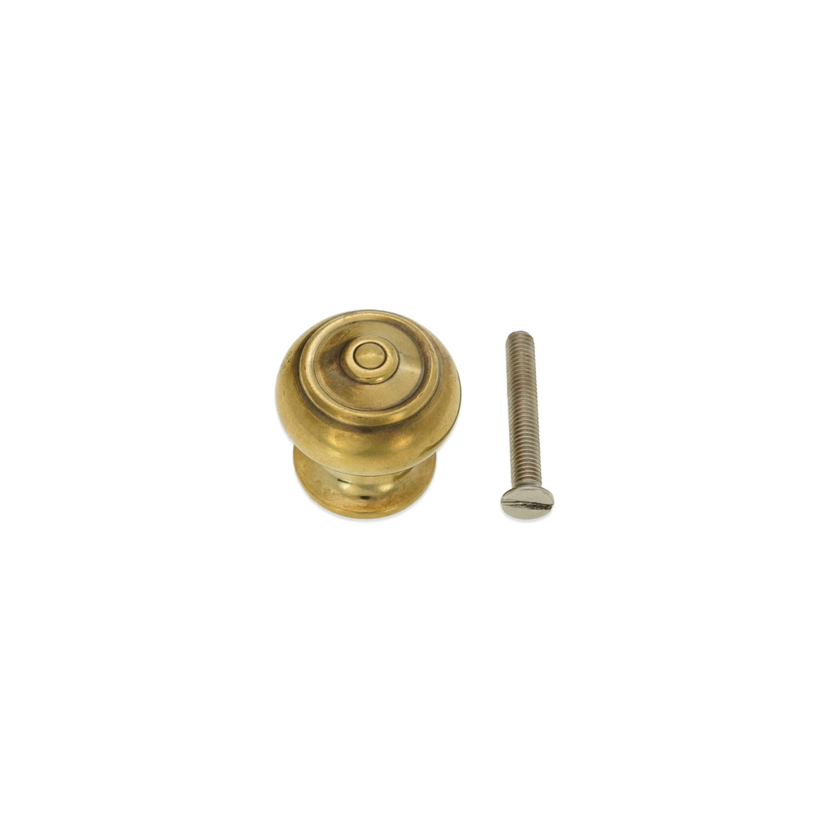 Bloxwich Small 30mm Cupboard Knob Aged Brass