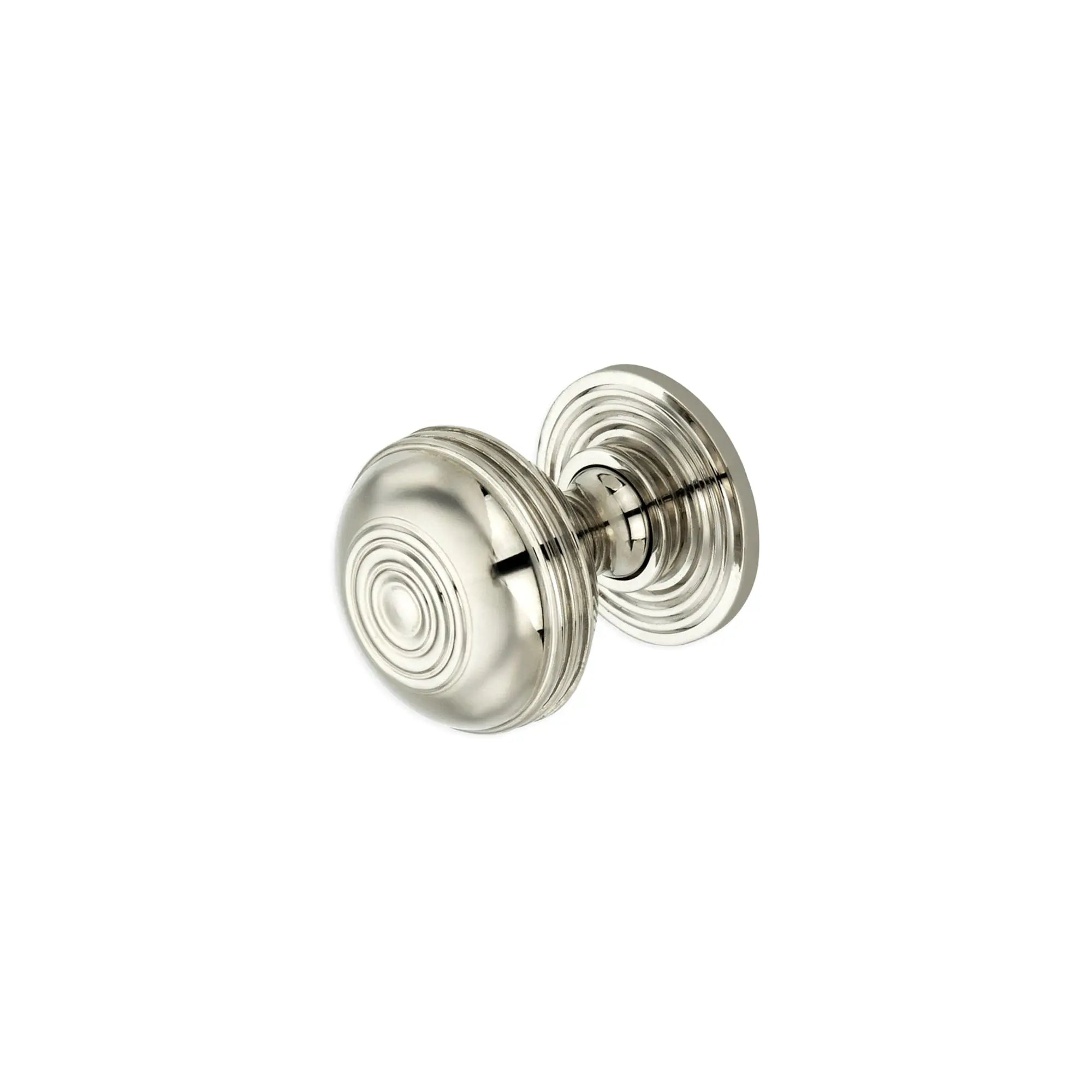 Preston Large 38mm Cupboard Knob Polished Nickel Spira