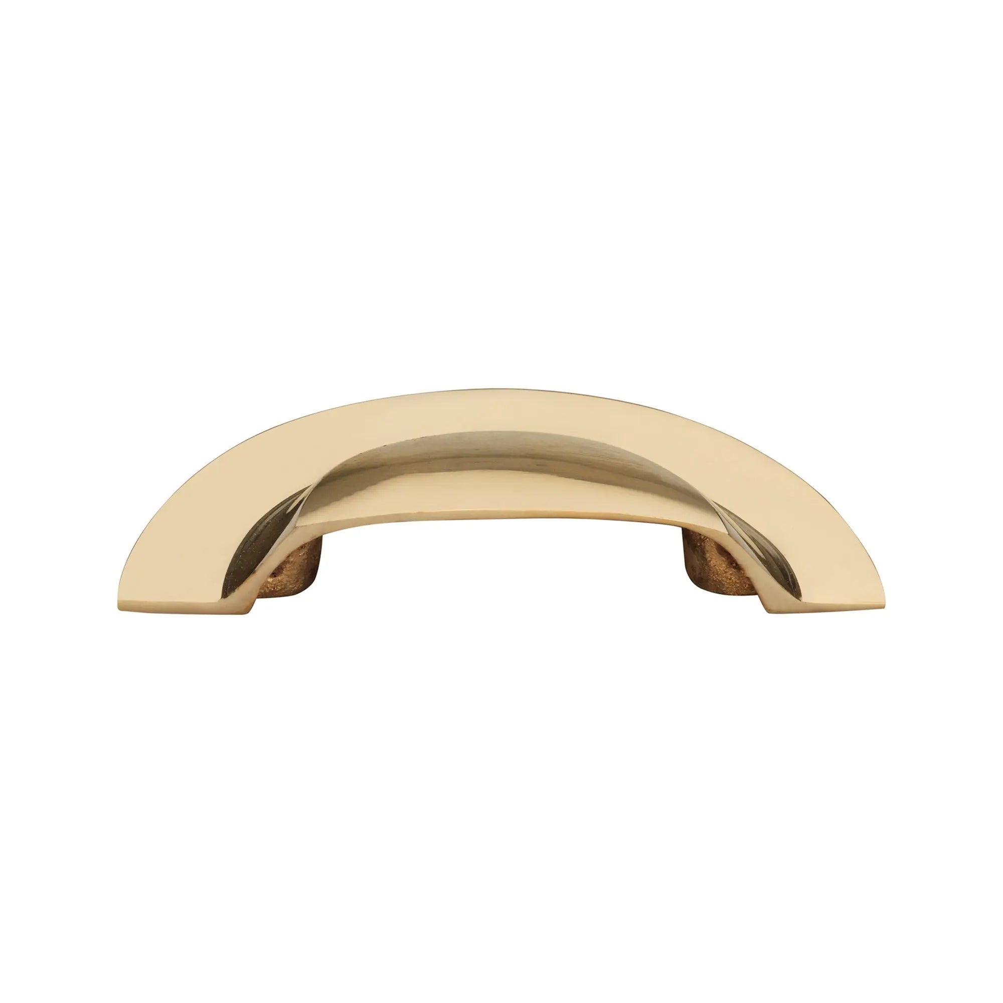 Slim Cup Handle Large Polished Brass Unlacquered Spira