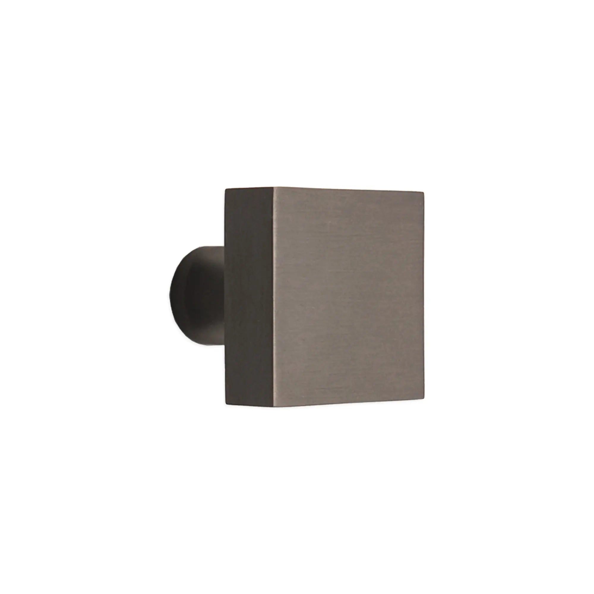 Square Cupboard Knob Gunmetal Grey Spira