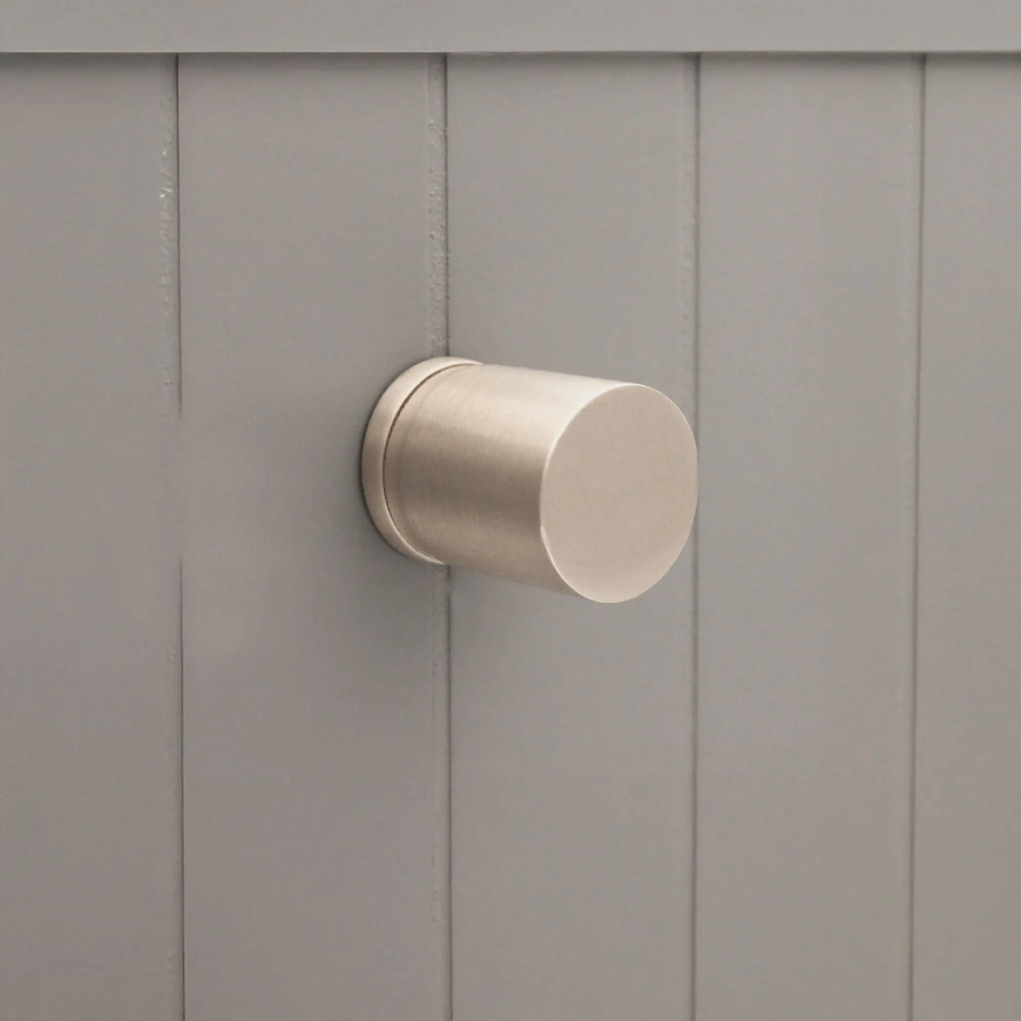 Cylinder Cupboard Pull Satin Silver Spira