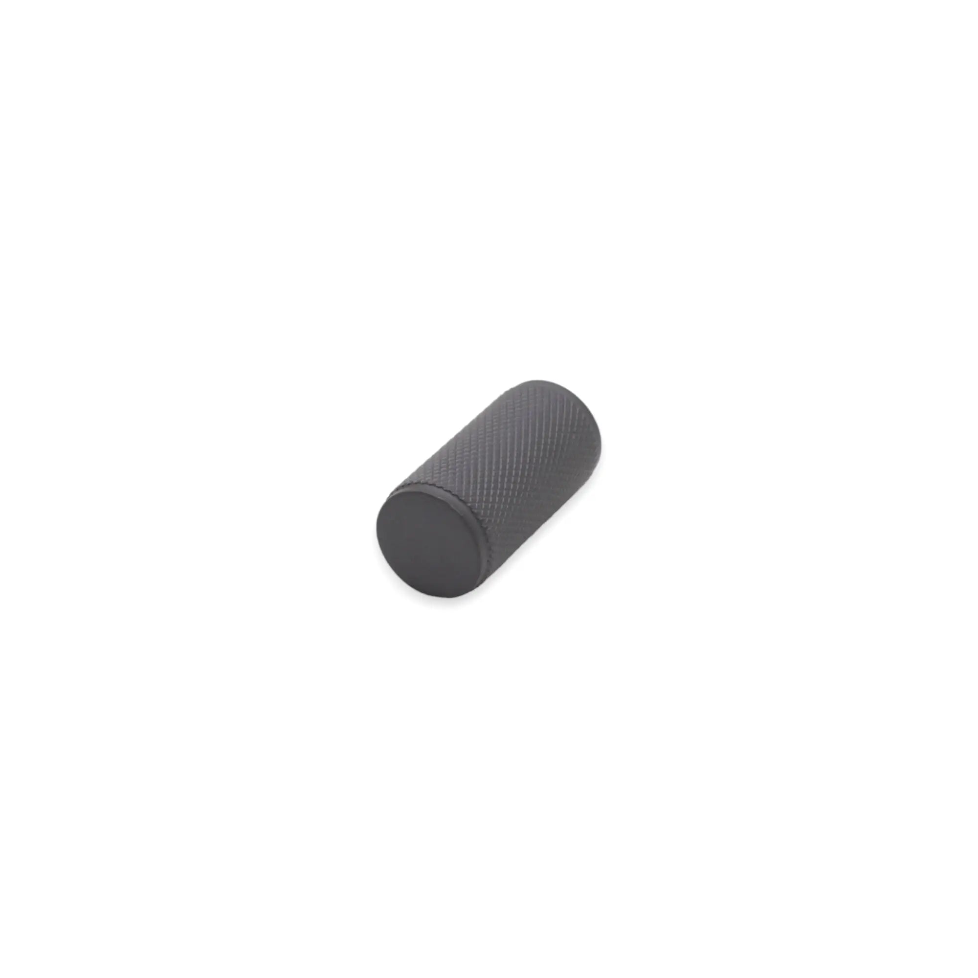 Knurled Cylinder Cupboard Pull Gunmetal Grey Spira