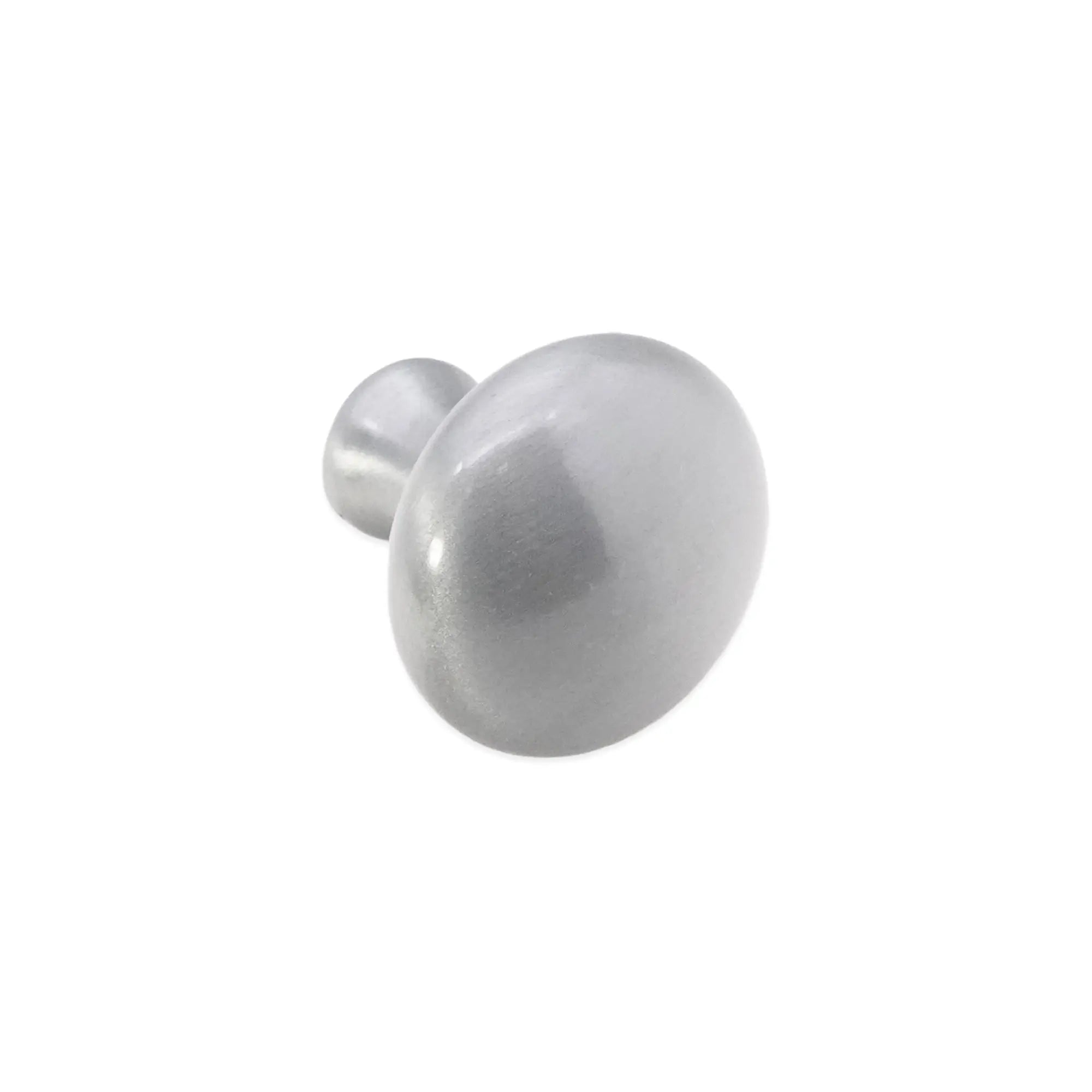 Mushroom 32mm Cupboard Knob Satin Chrome Spira