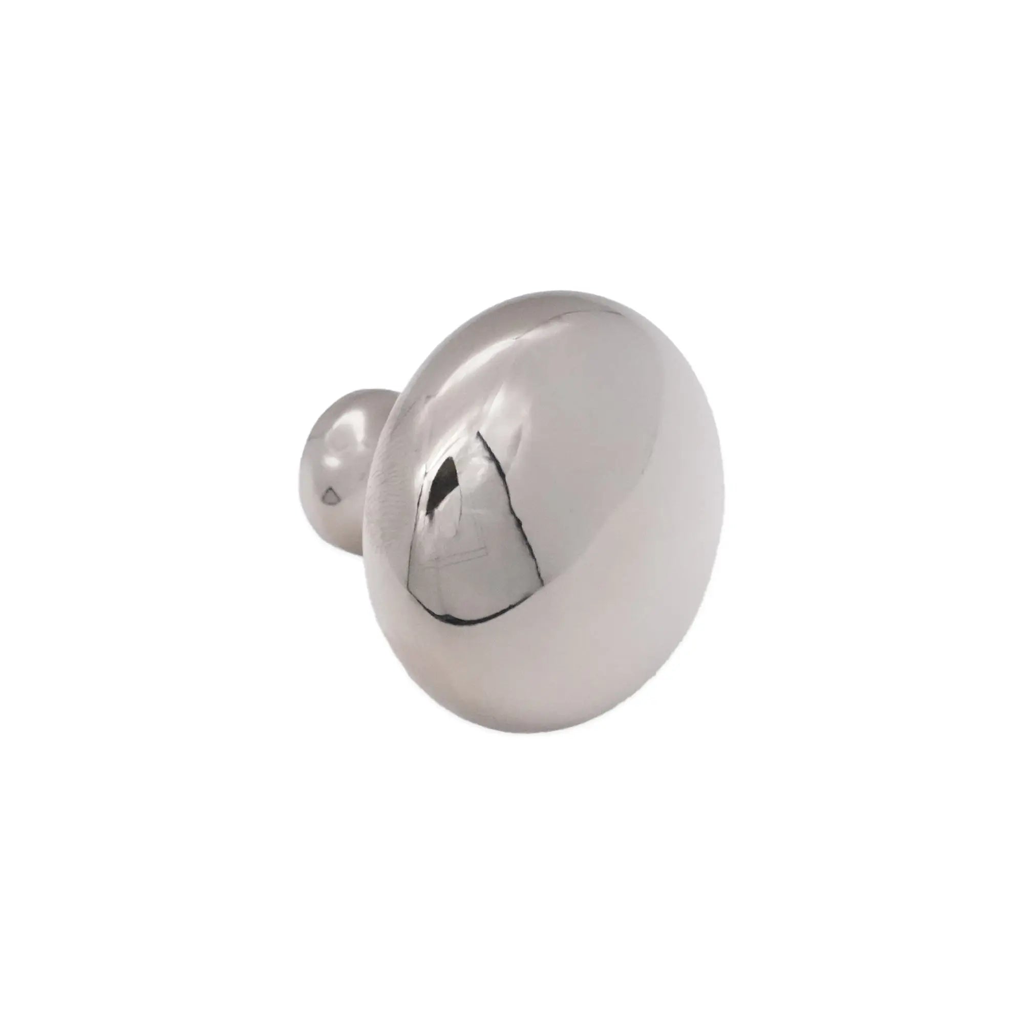 Mushroom 38mm Cupboard Knob Polished Nickel Spira