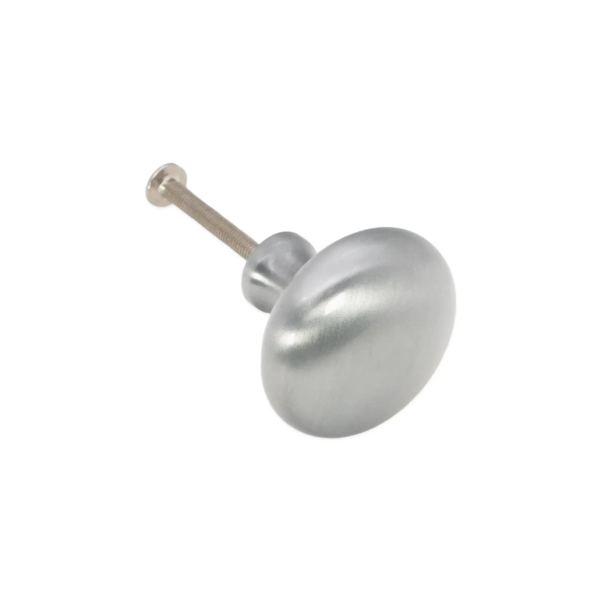 Mushroom 38mm Cupboard Knob Satin Chrome Spira