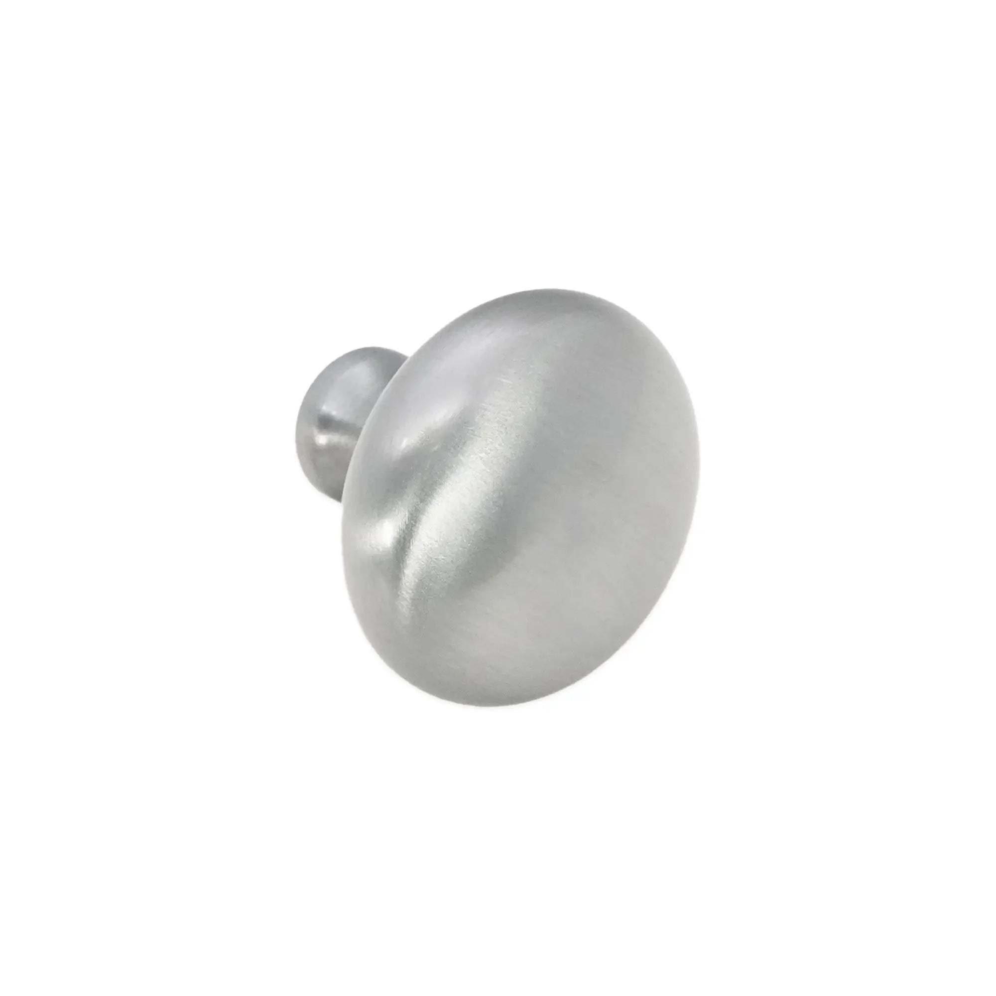 Mushroom 38mm Cupboard Knob Satin Chrome Spira