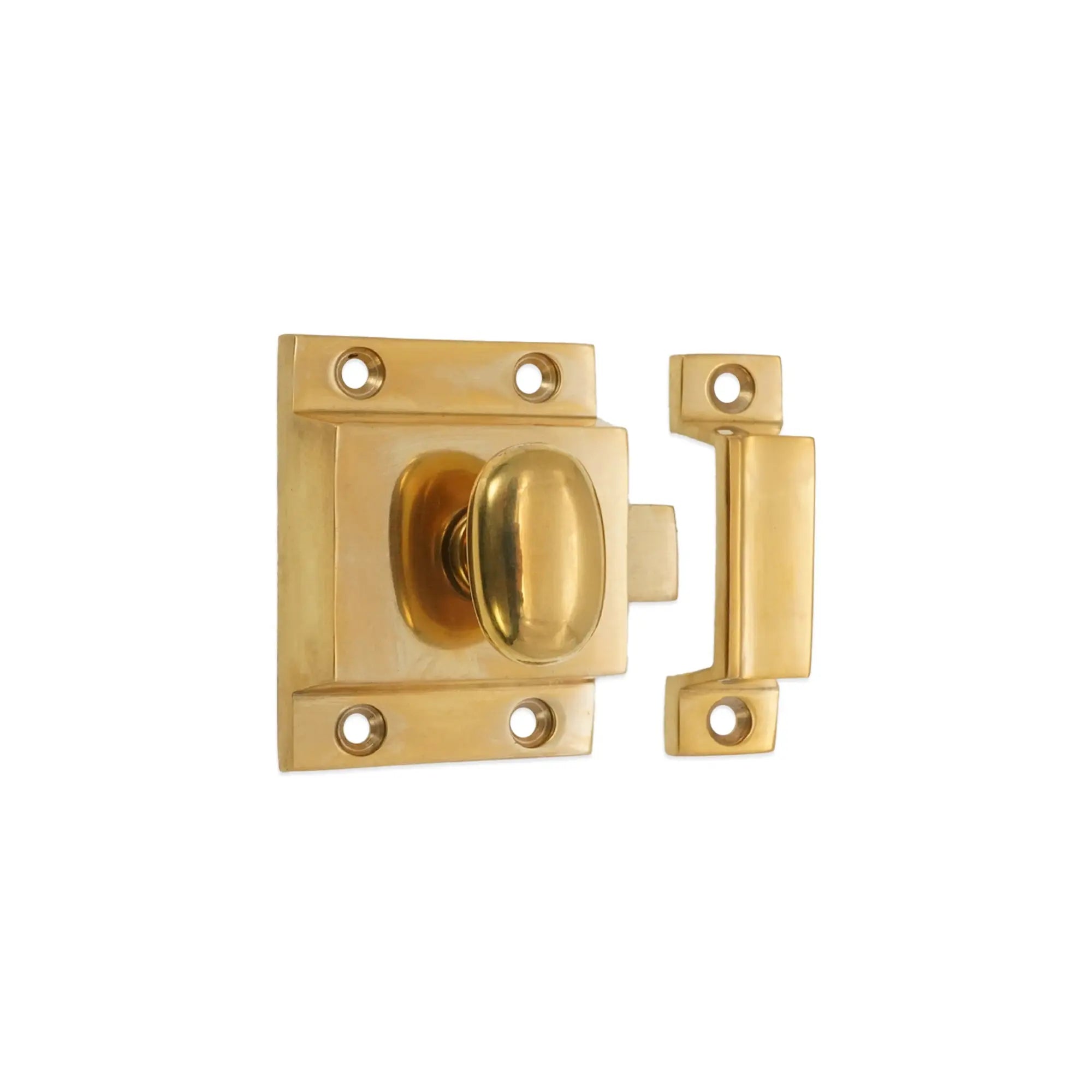 Cupboard Catch Polished Brass Unlacquered Spira