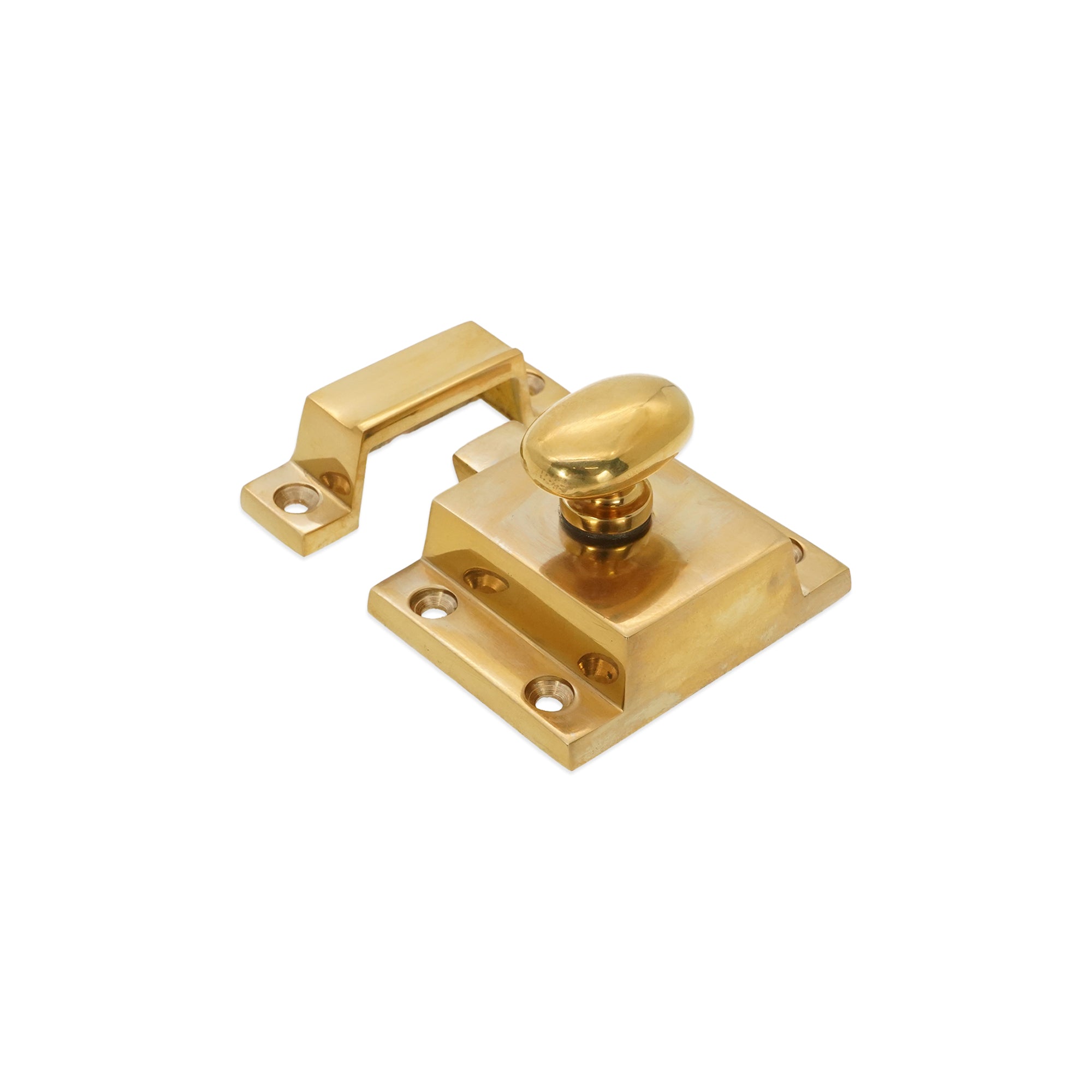 Cupboard Catch Polished Brass Unlacquered