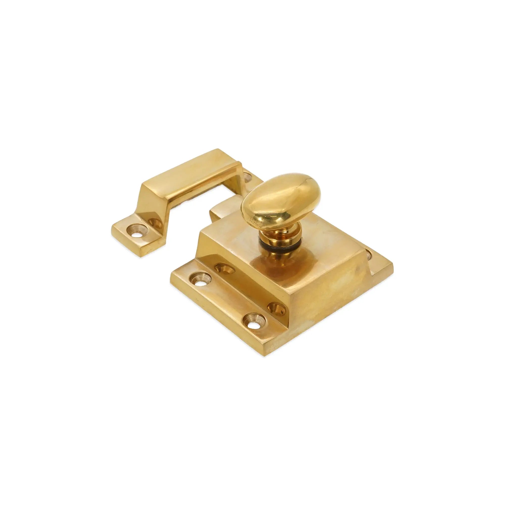 Cupboard Catch Polished Brass Unlacquered Spira