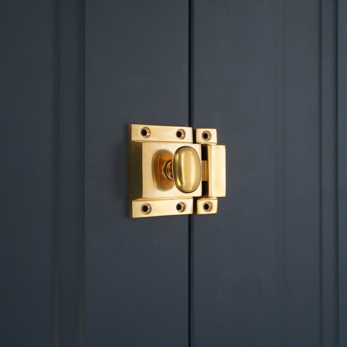 Cupboard Catch Polished Brass Unlacquered