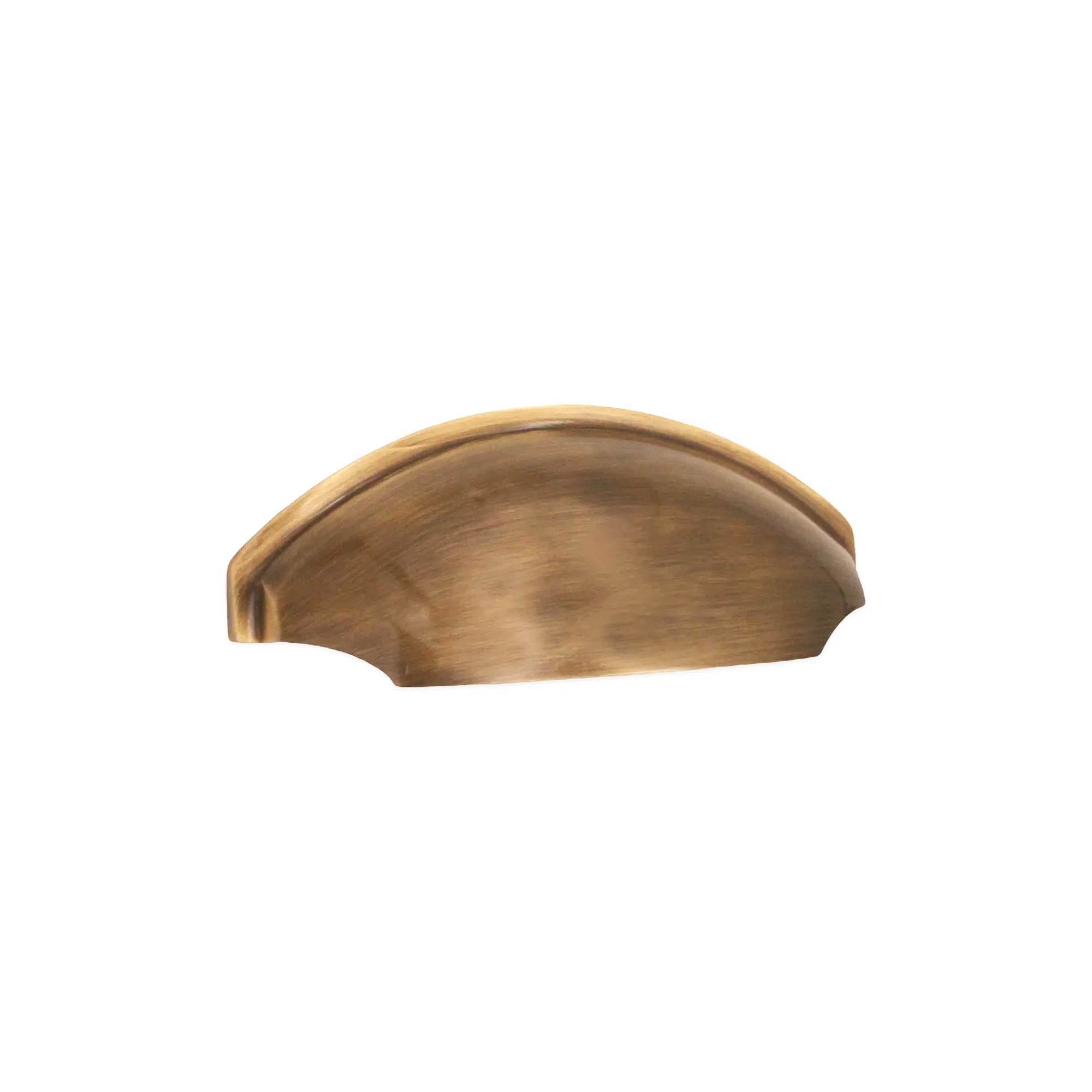 Tulip Cup Drawer Pull Antique Brass Spira
