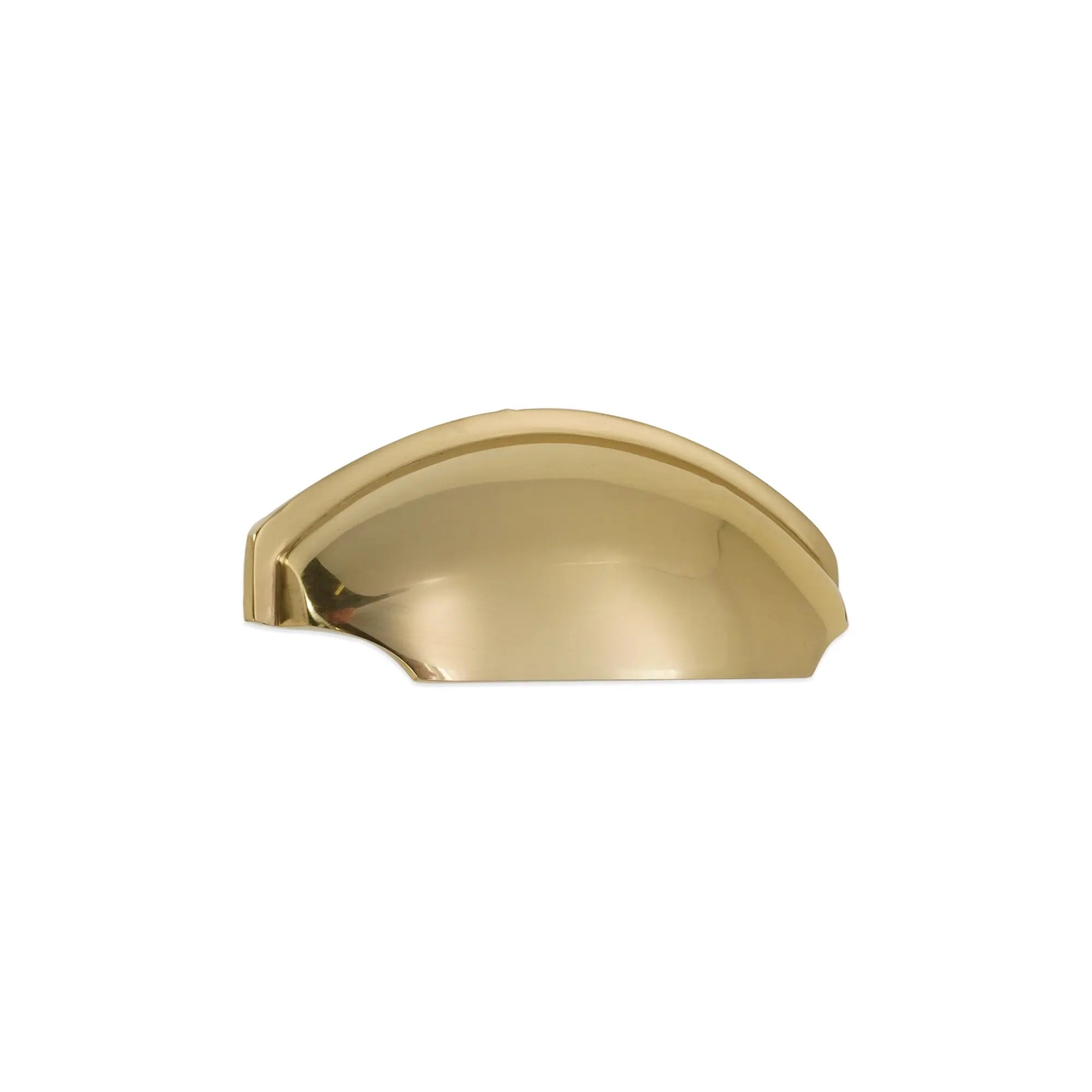 Tulip Cup Drawer Pull Polished Brass Spira
