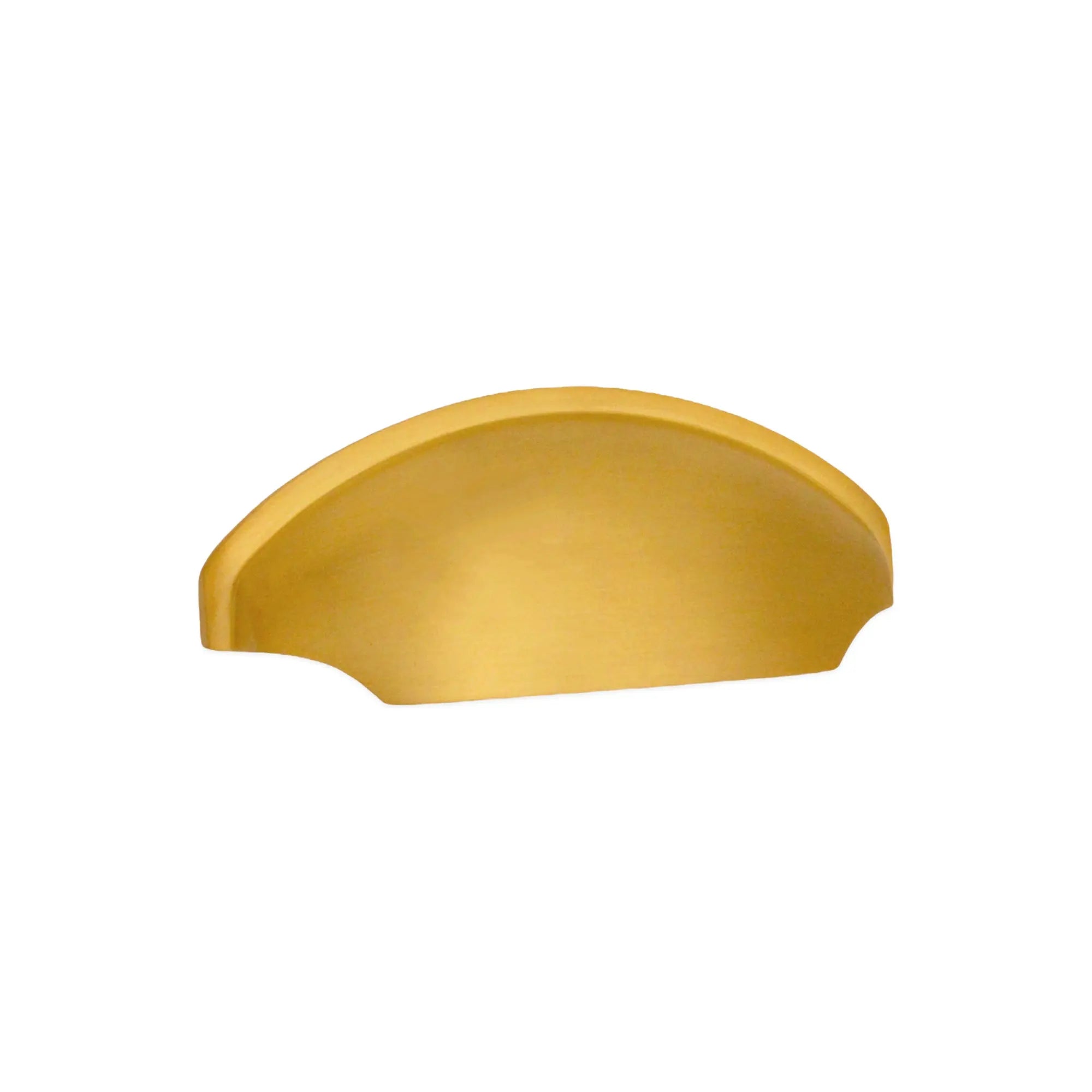 Tulip Cup Drawer Pull Satin Brass Spira
