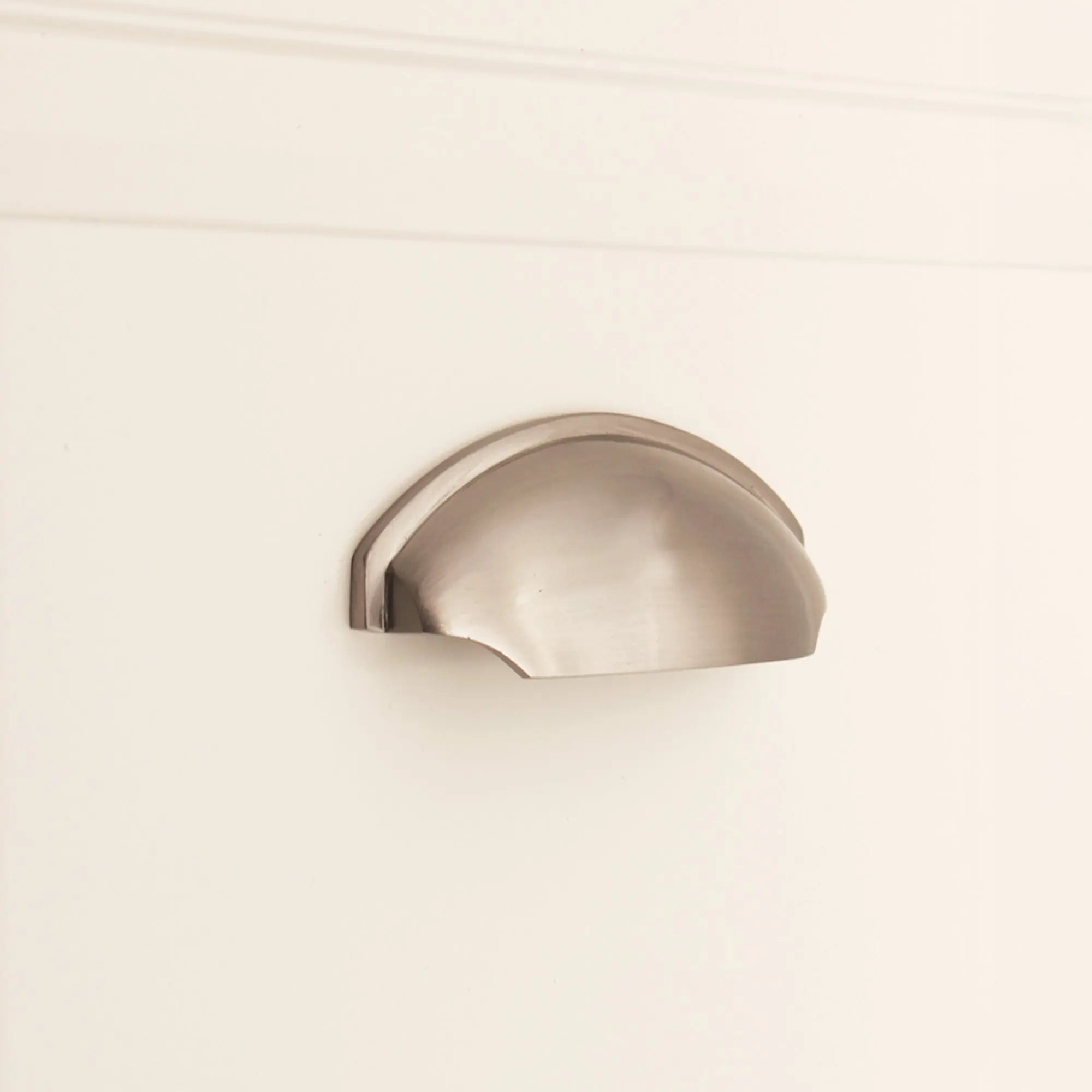 Tulip Cup Drawer Pull Satin Nickel Spira