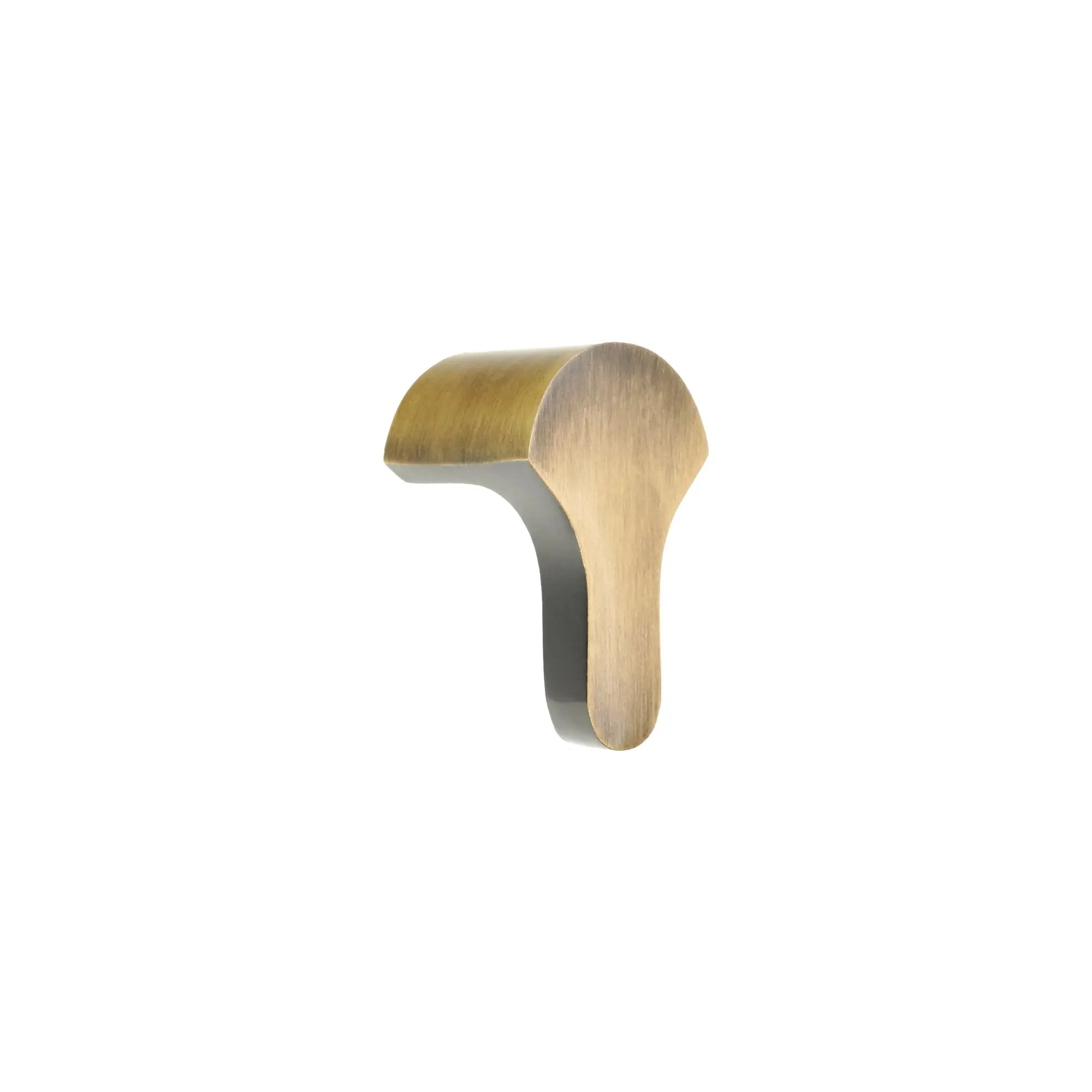 Tulip Drop Pull Antique Brass Spira