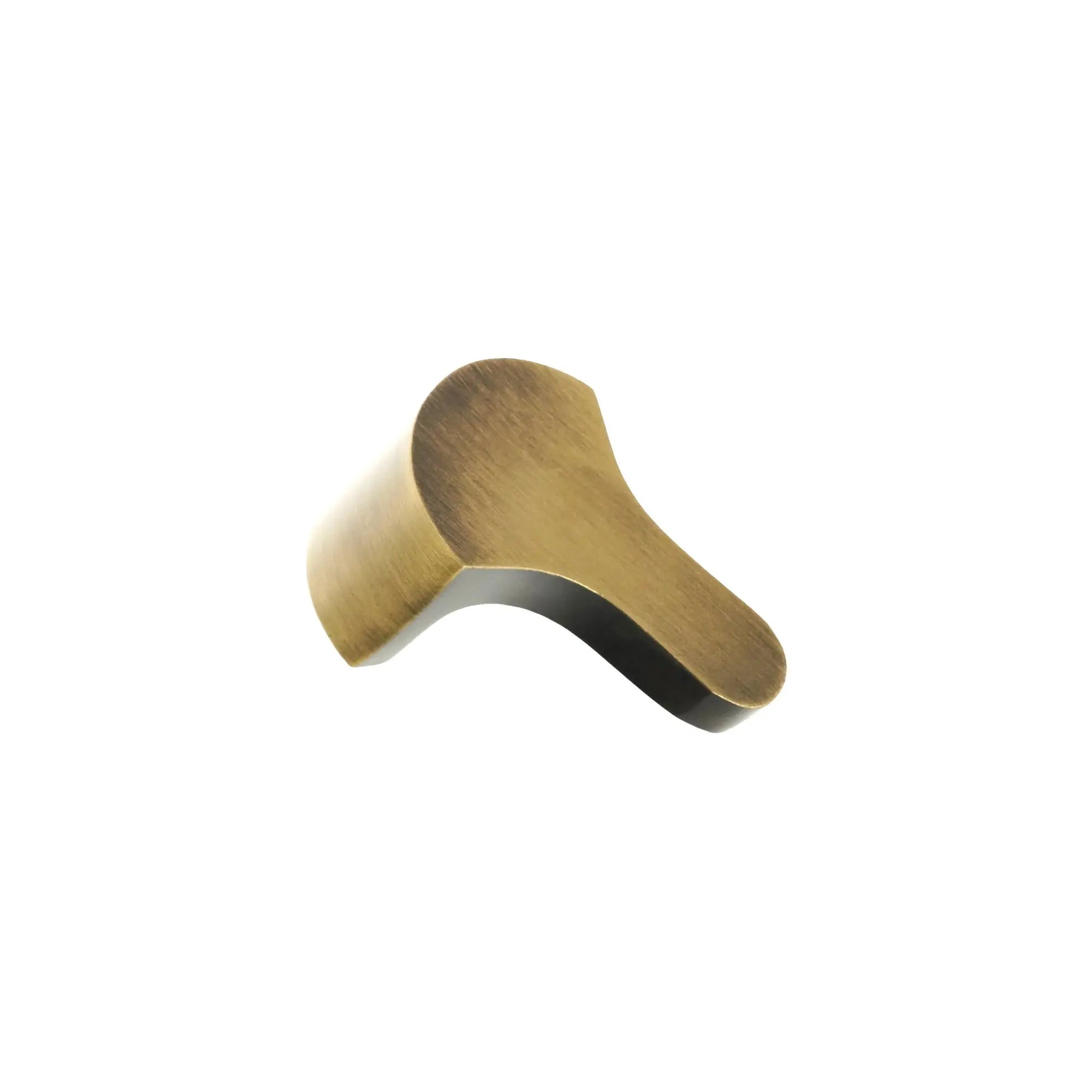 Tulip Drop Pull Antique Brass Spira
