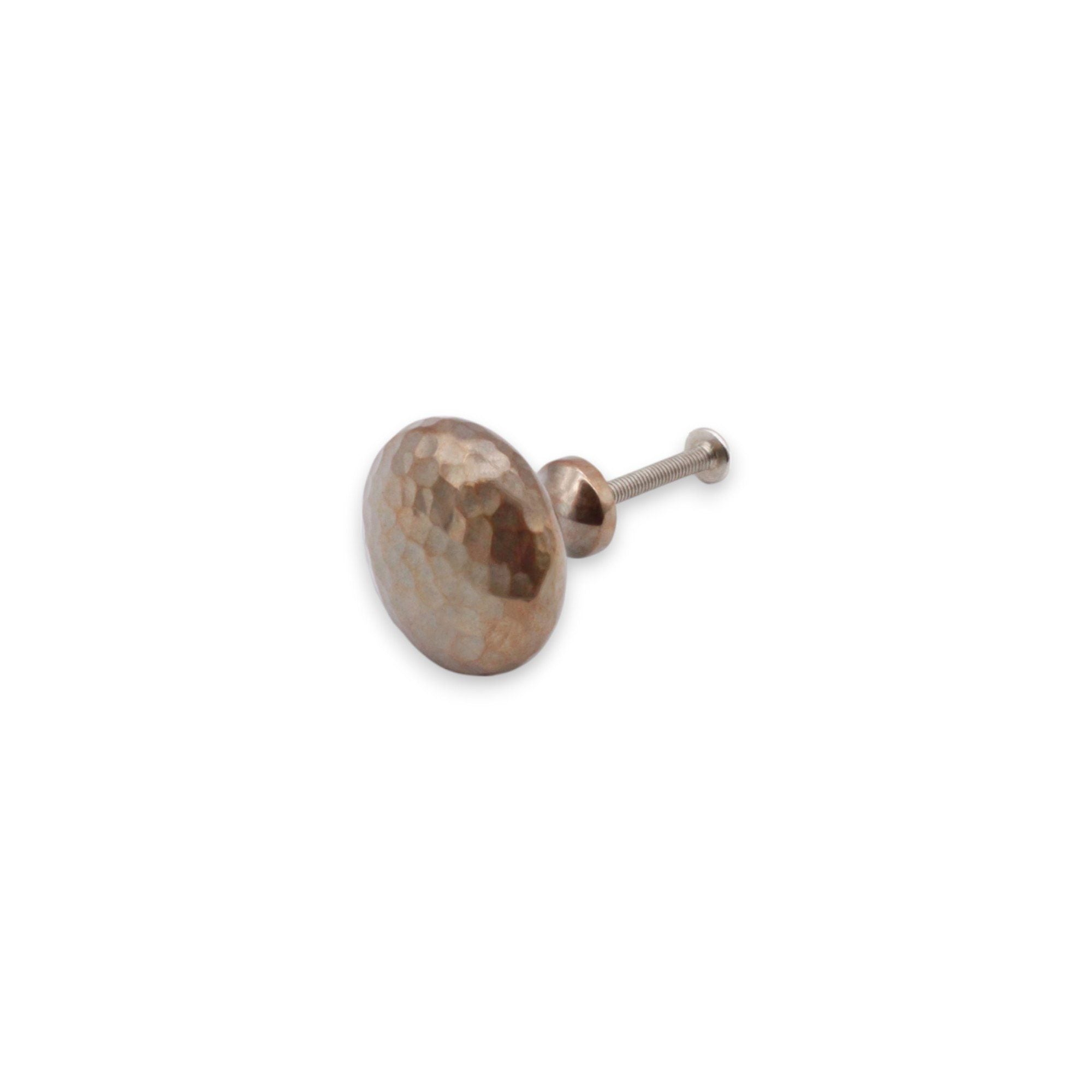 Hammered Mushroom 38mm Cupboard Knob Antique