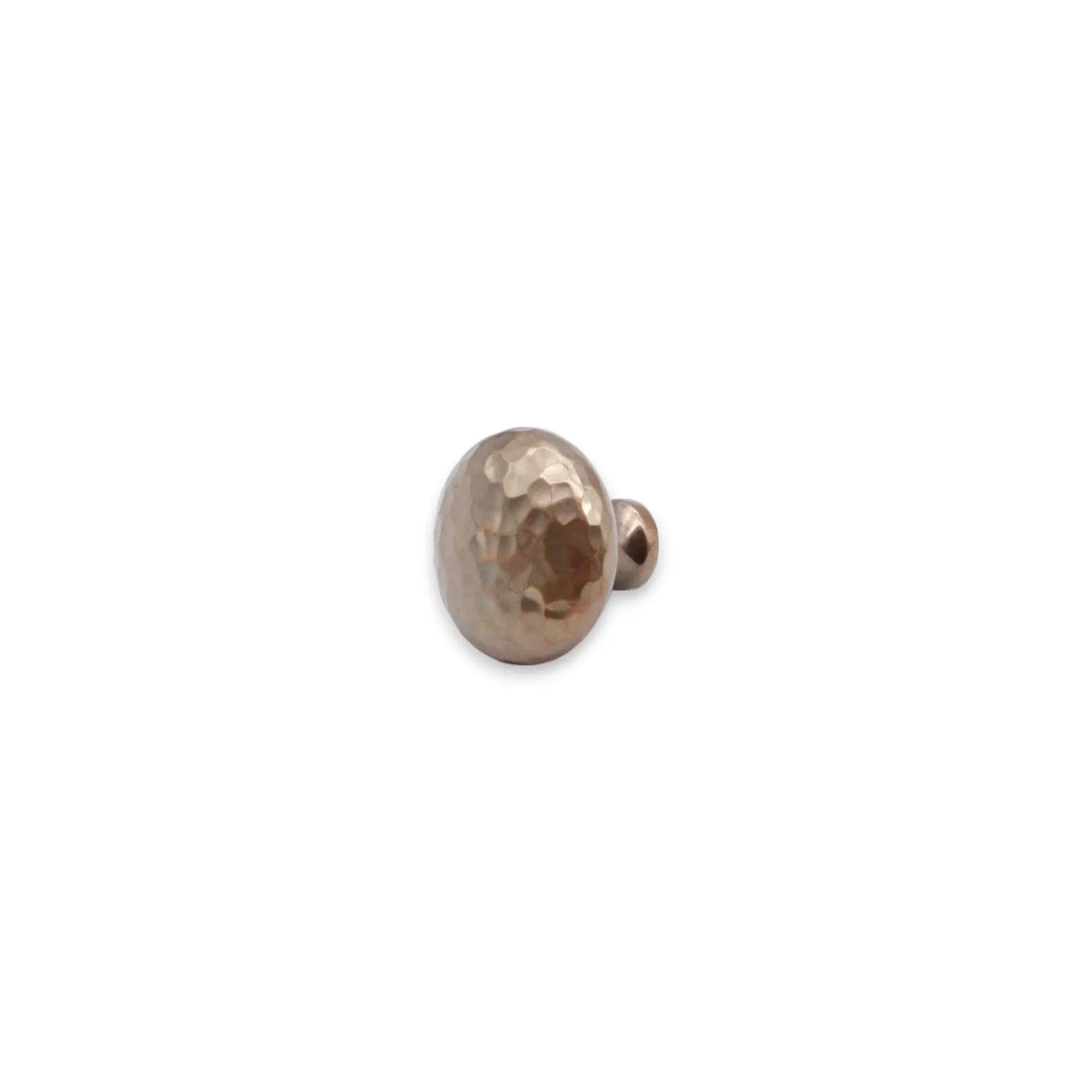 Hammered Mushroom 38mm Cupboard Knob Antique Spira