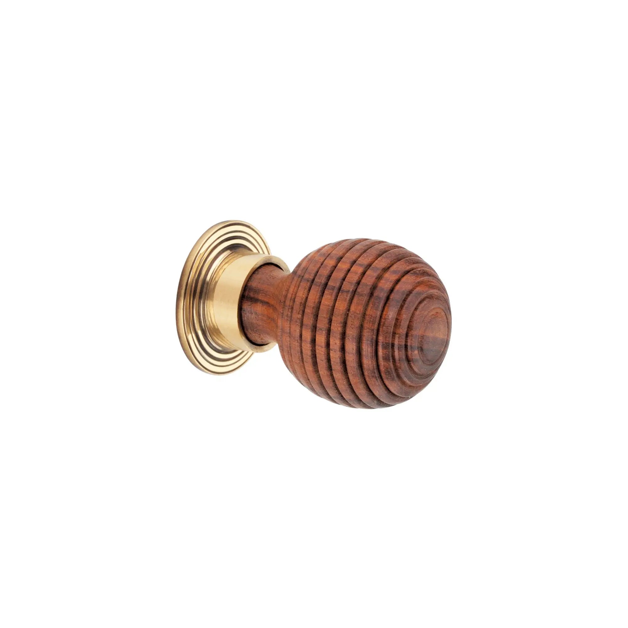 Rosewood Preston Large Cupboard Knob Aged Brass Spira
