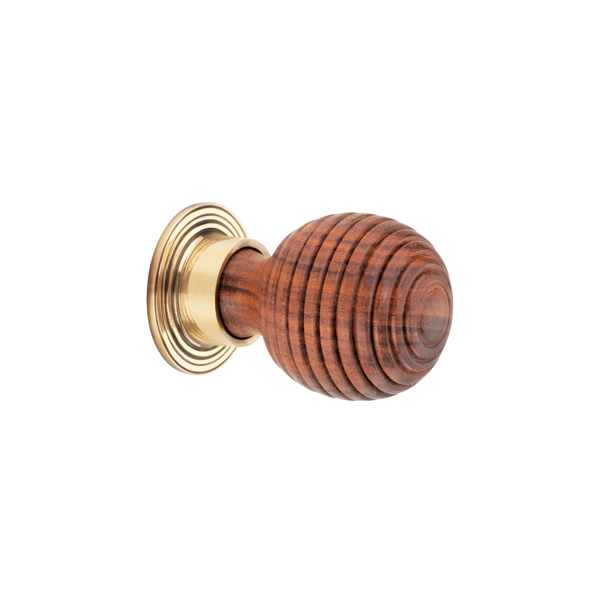 Rosewood Preston Small Cupboard Knob Aged Brass Spira