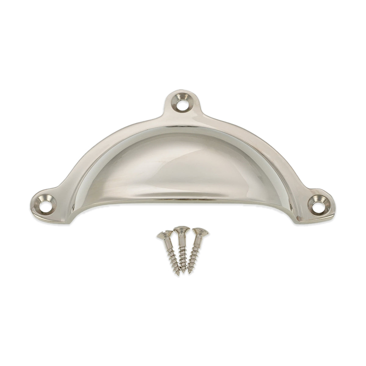 Cottage Cup Pull Polished Nickel