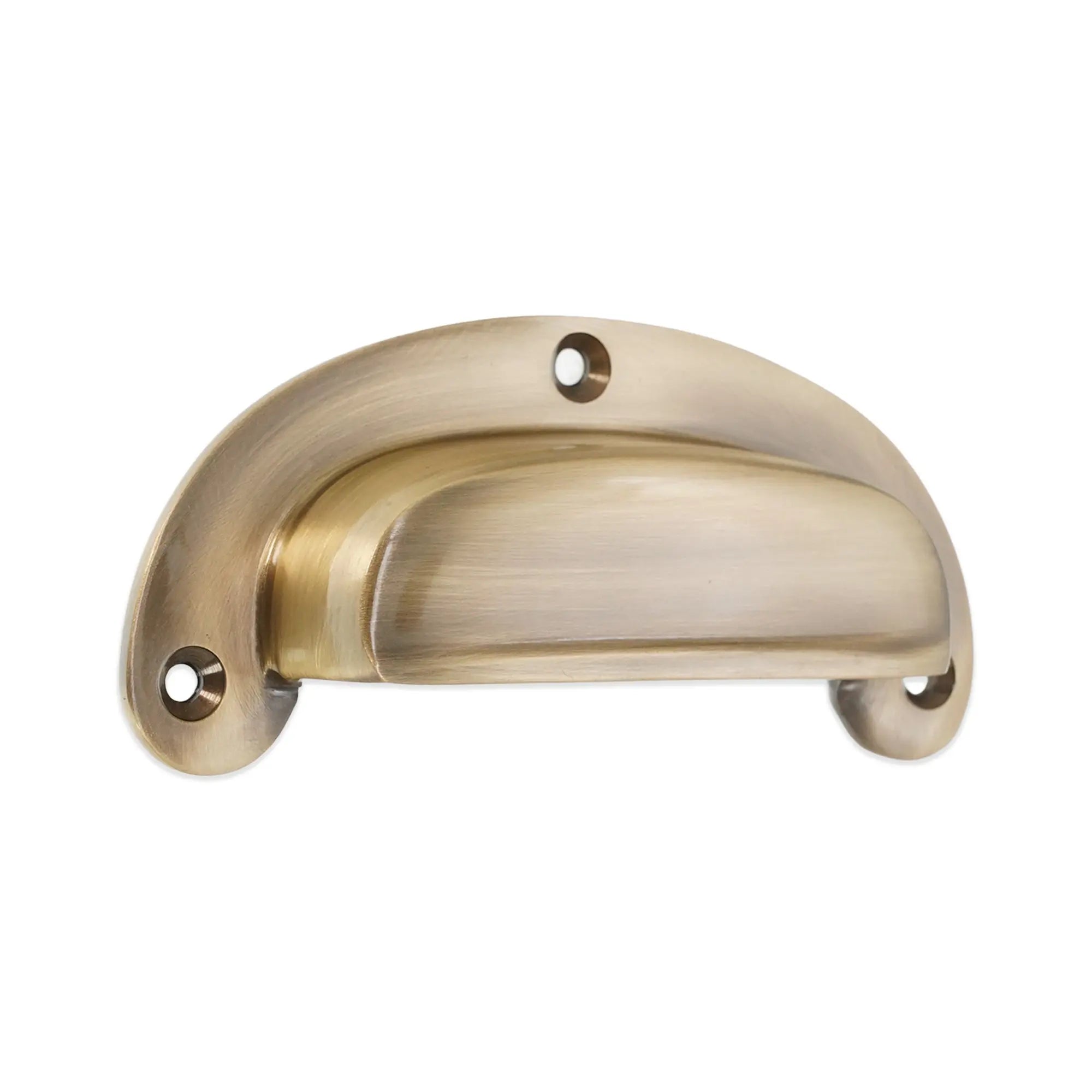 Traditional Cup Pull Antique Brass Spira