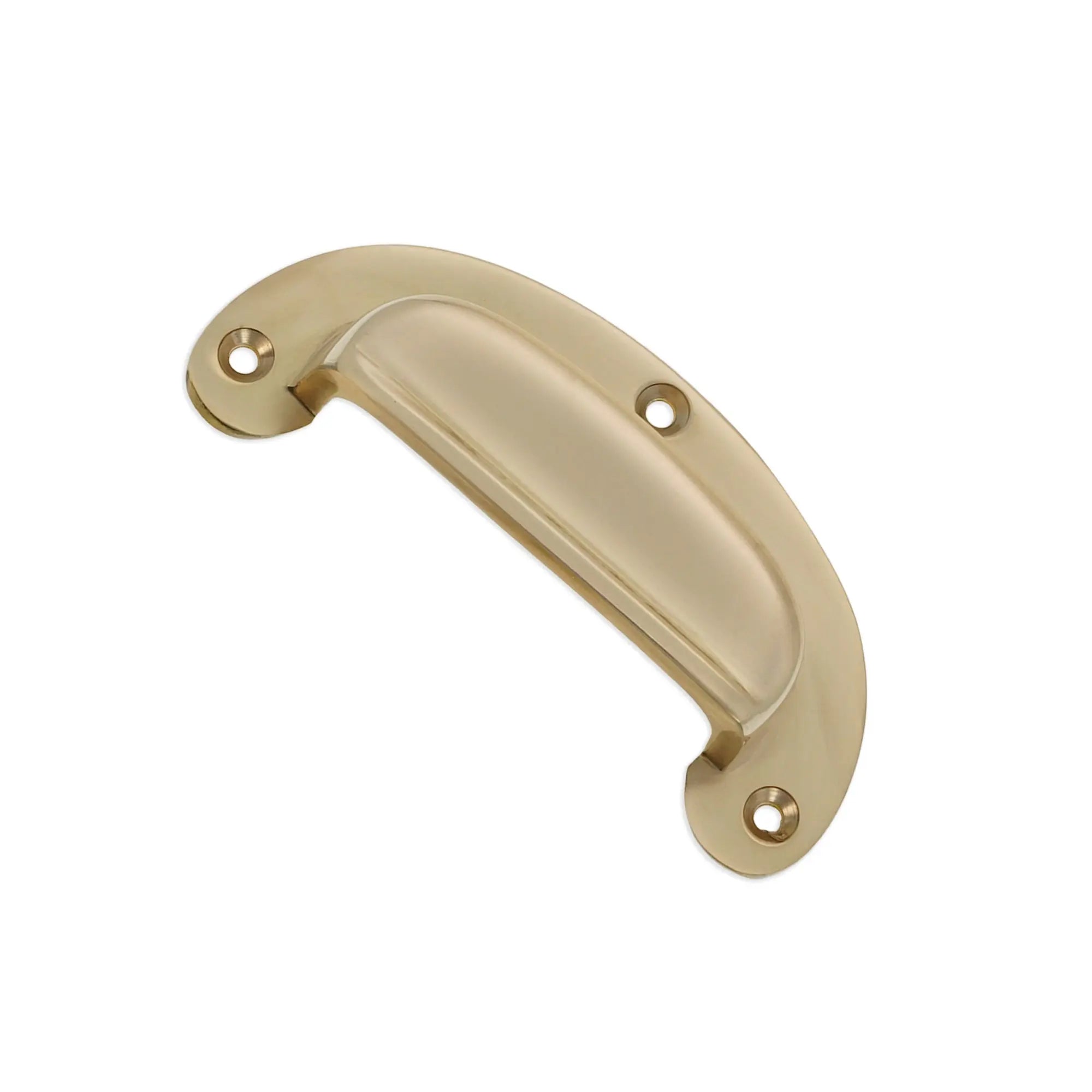 Traditional Cup Pull Polished Brass Spira