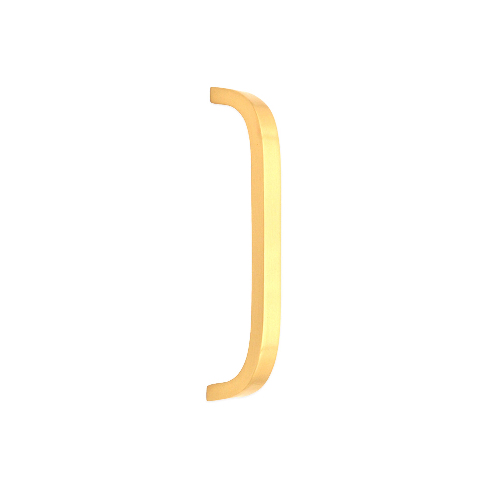 Curve Bar Cabinet Handle Satin Brass Small