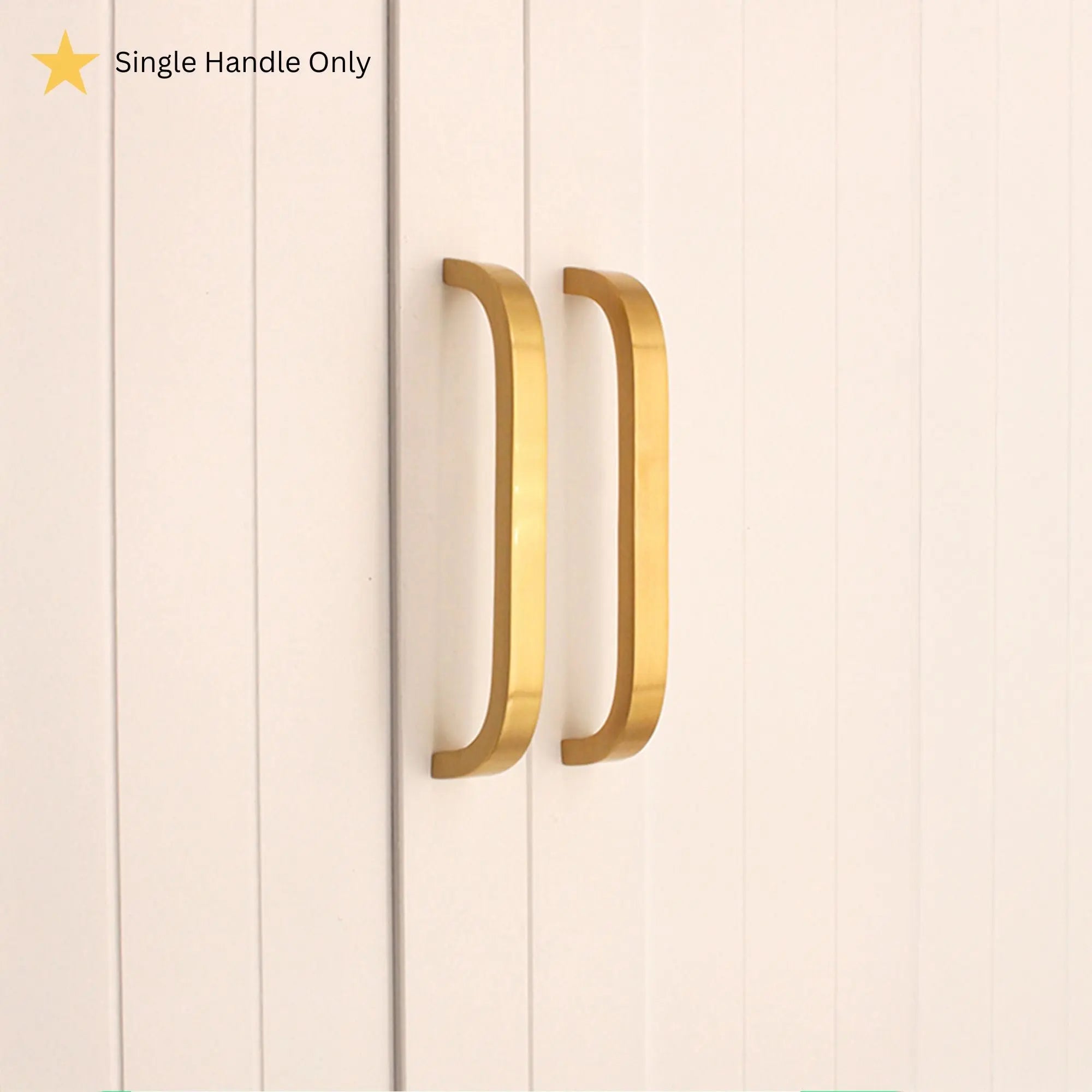 Curve Bar Cabinet Handle Satin Brass Medium Spira