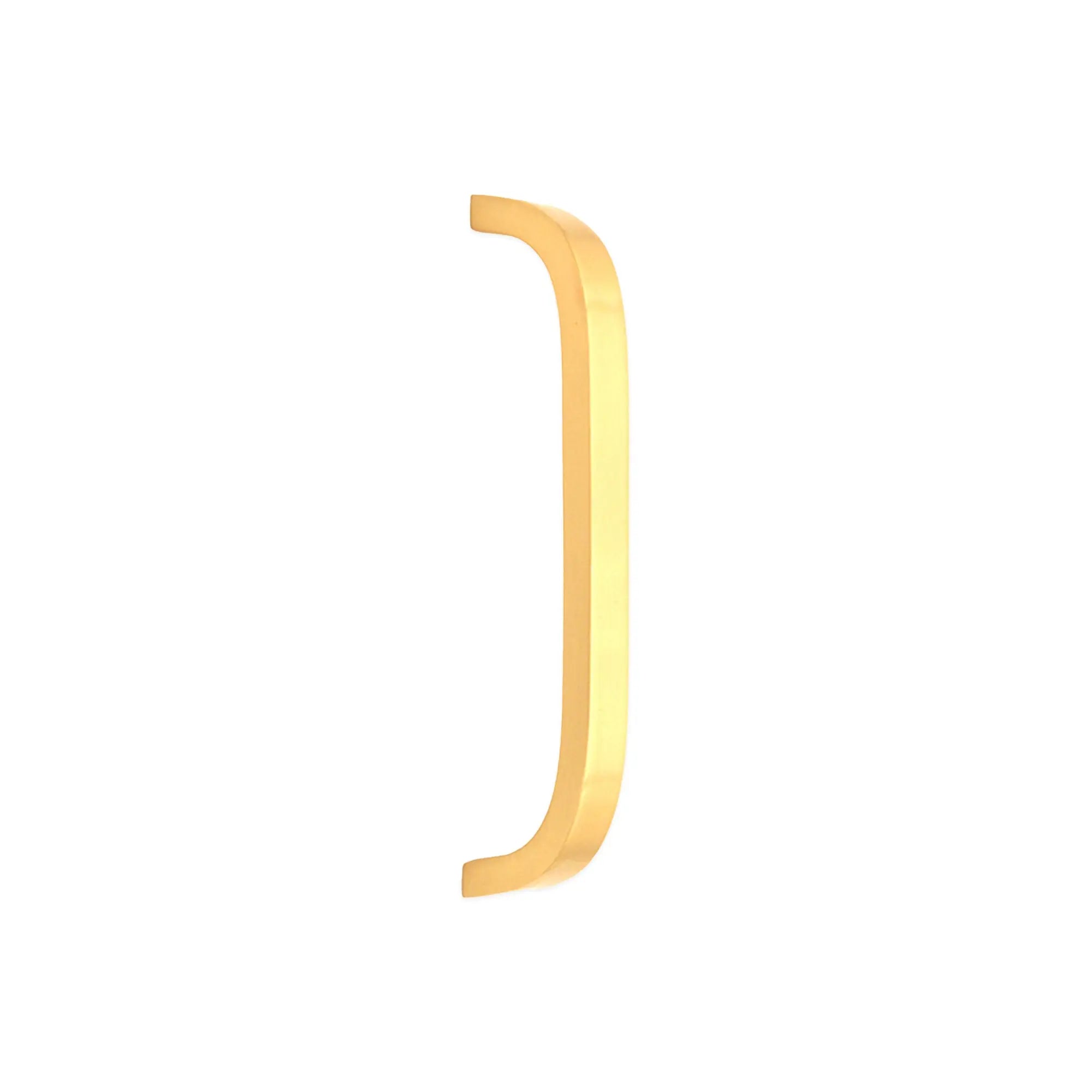 Curve Bar Cabinet Handle Satin Brass Large Spira