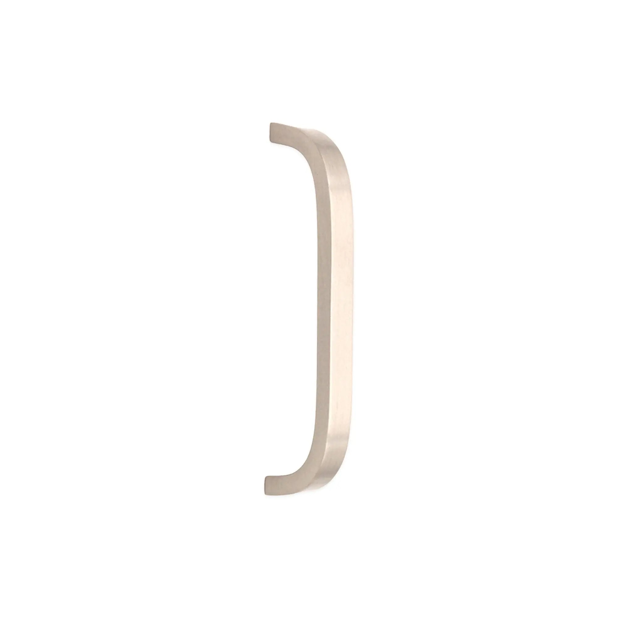 Curve Bar Cabinet Handle Satin Silver Large Spira