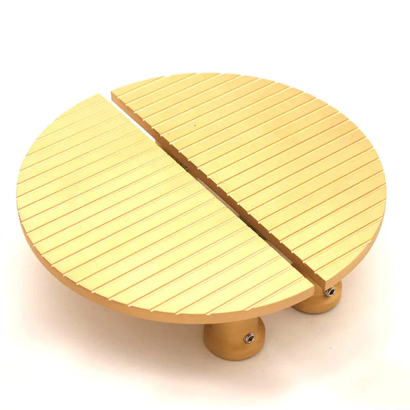 Striped Half Moon Door Handles Satin Brass Large Spira